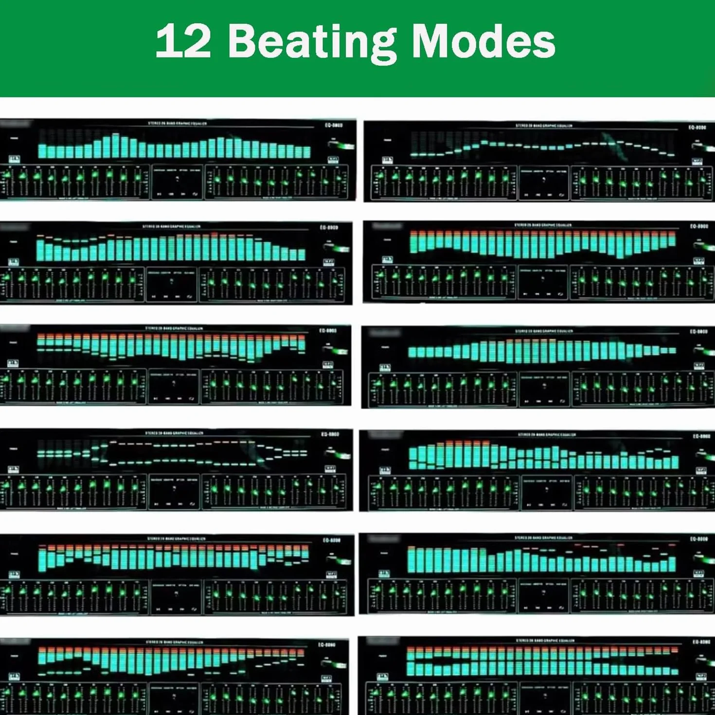 Korektor cyfrowy z korektorem graficznym stereo, podwójne 10-pasmowe bezstratne strojenie, Bluetooth 5.4, optyczne koncentryczne cyfrowe dekodowanie audio, redukcja szumów do użytku w studiu