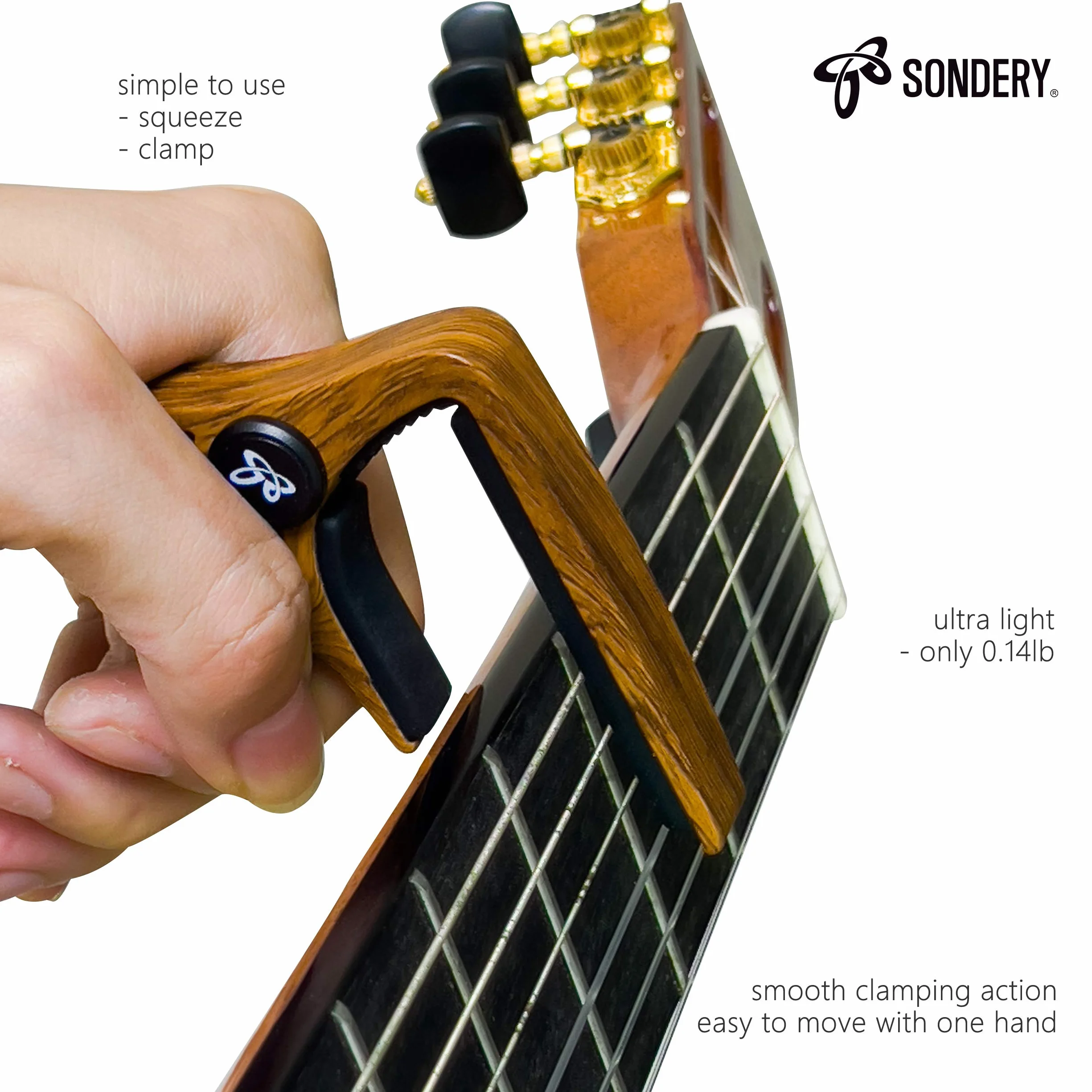 Kapodaster do gitary klasycznej, klasycznej, nylonowej struny, kapodaster, gitara koncertowa Capo