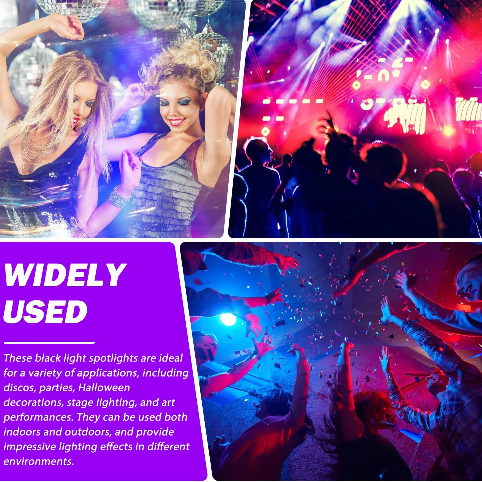2 sztuki czarnych lamp: 8 W UV LED czarne światło z przełącznikiem i wtyczką USB, Black Light Bar na dyskotekę, imprezę, Halloween, oświetlenie sceniczne