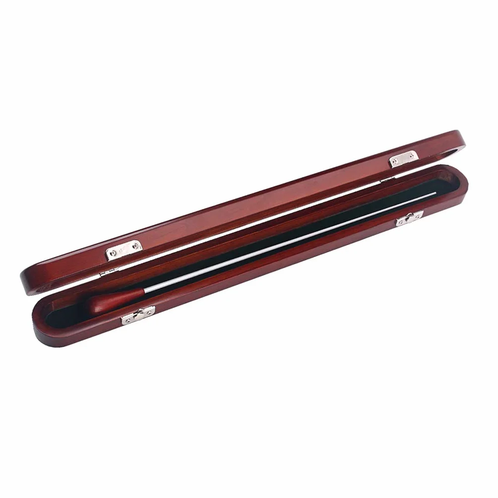 Alnicov Red Wood Conductor Music Baton Drewniane pudełko z pałeczką Ręcznie robione