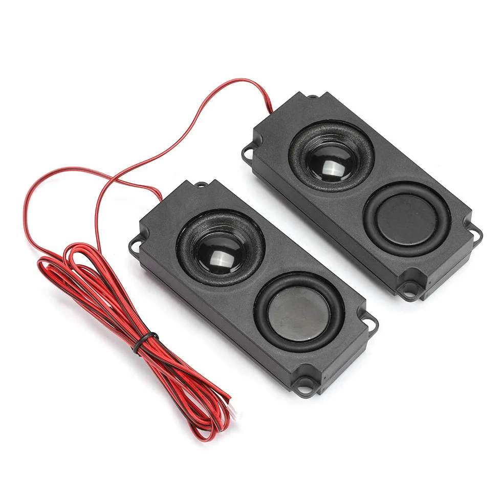 Głośnik Lautsprecher 8 Ohm 5 W Abs 8 Ω 5 W Przenośny Ciężki Bas Wnęka 40 Mm Magnetyczny Podwójny Głośnik do Telewizora Haut Parleur Tv Czarny