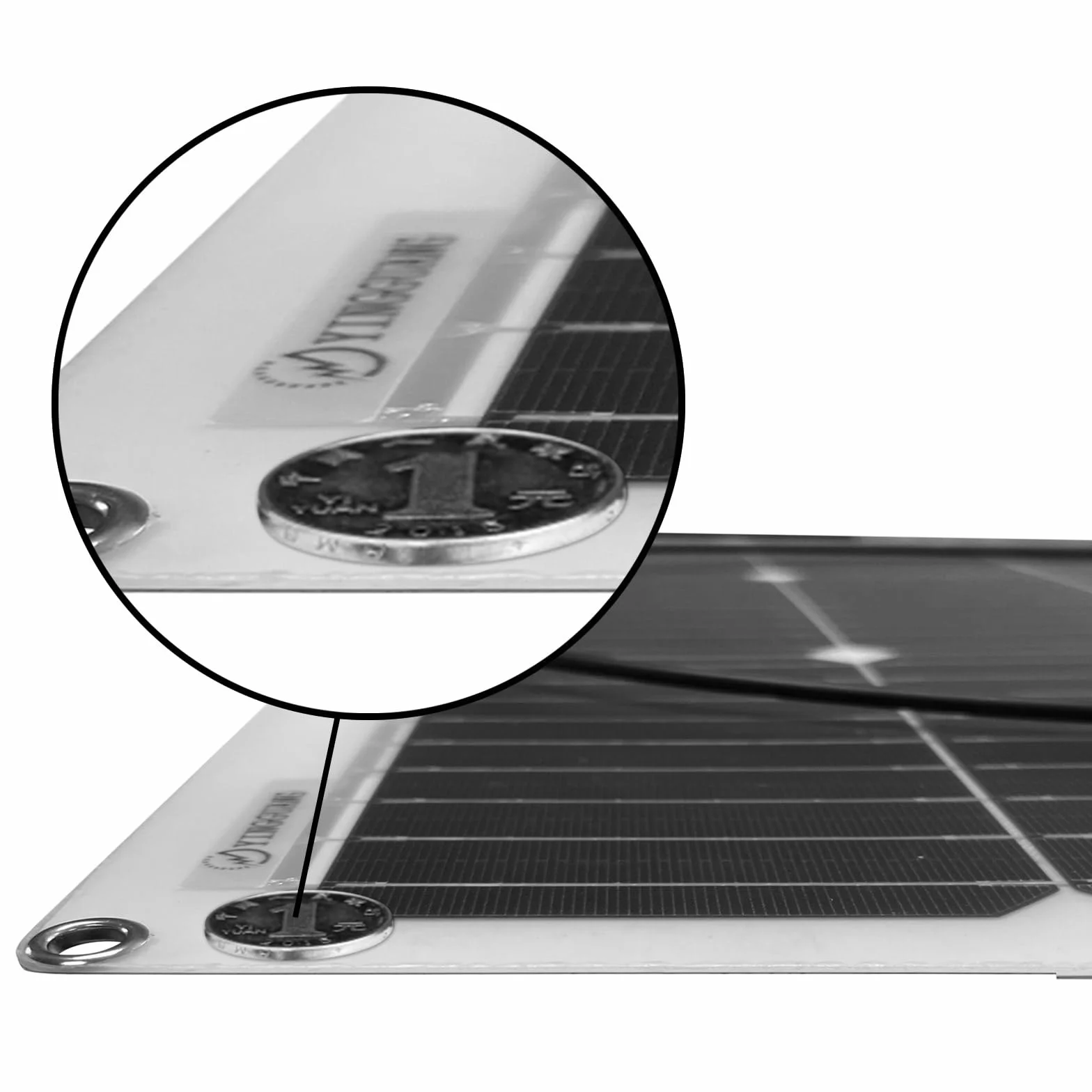 Panel słoneczny 100W 18V Elastyczny Moduł solarny Monokrystaliczna ładowarka solarna do niezależnego od sieci systemu/instalacji wyspowych/przenośnej
