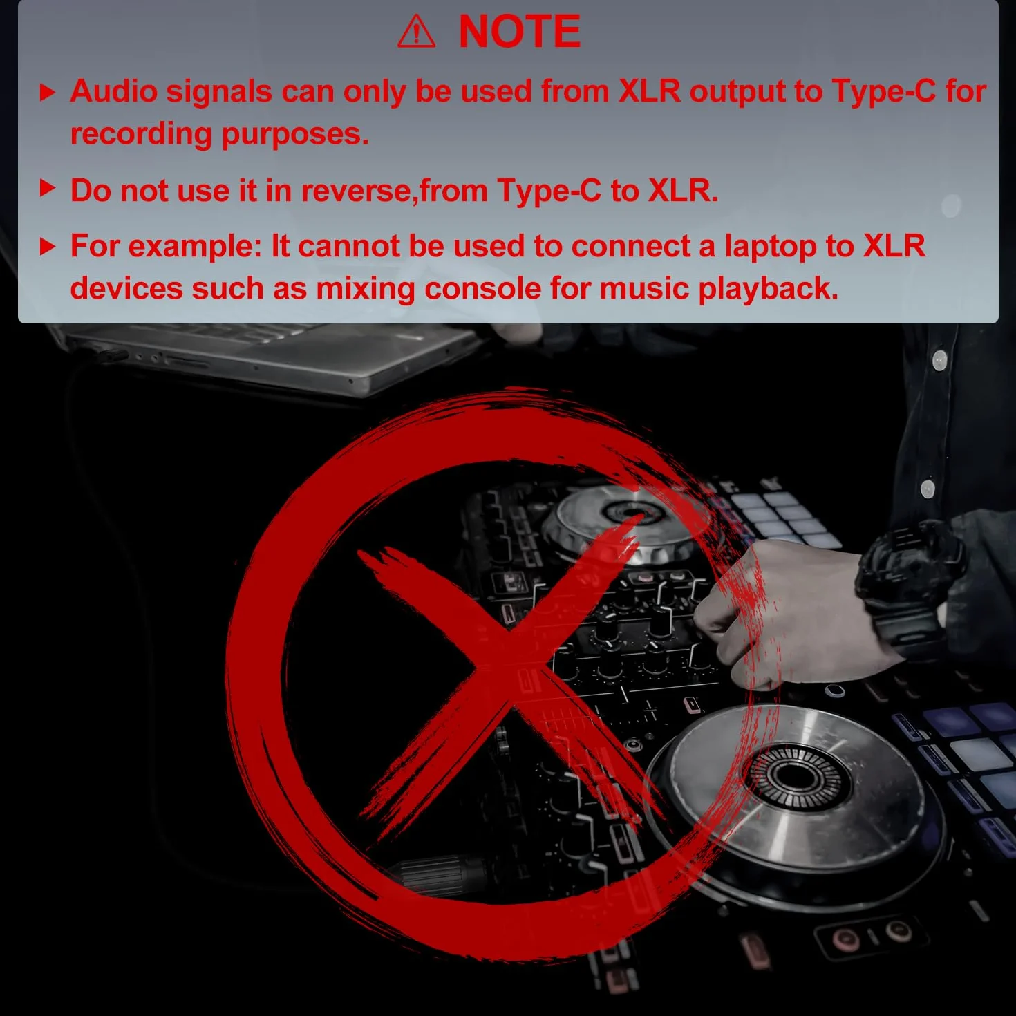 J&D USB C do XLR Mikrofonowy Kabel Audio, Pleciony, Żeński, 1 m