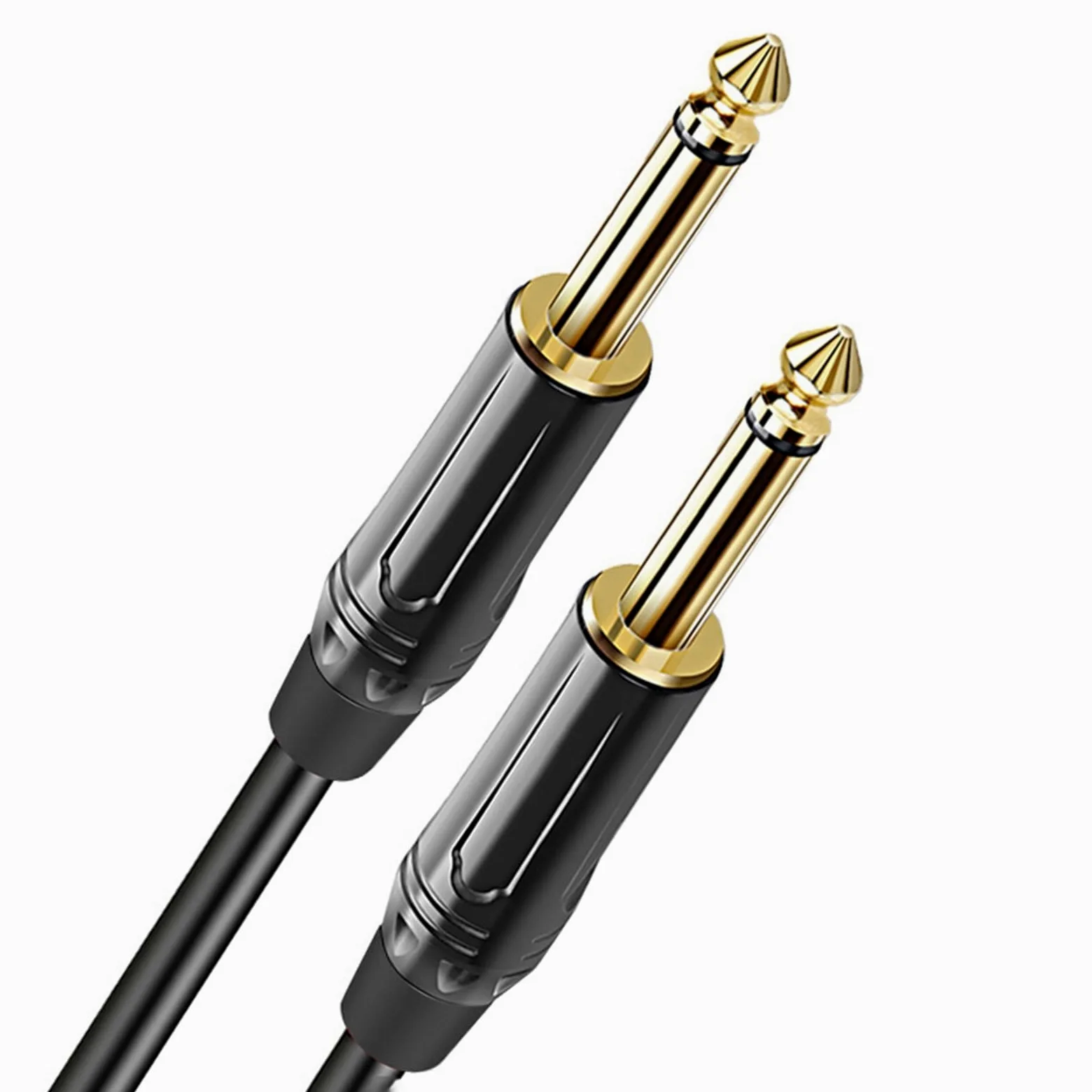 Kabel przedłużający do połączenia audio gitarowego 6,35 mm 6,5 mm z męskiego na męskie Mikrofon wzmacniacza gitarowego Gitary Kabel Instrumentalny (Color : 3/4, Size : 40m)