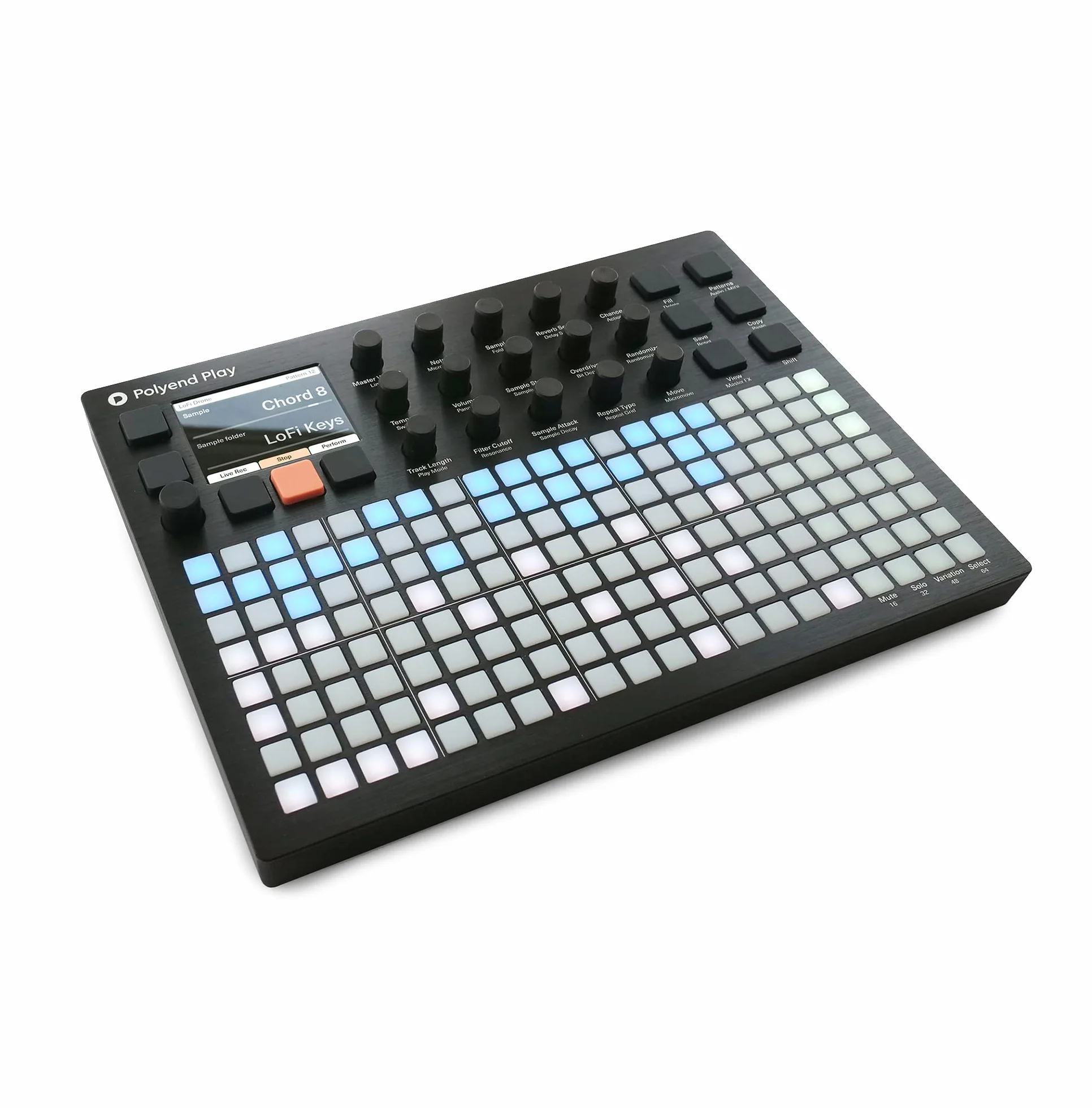 Polyend Odtwarzaj sampler audio i MIDI, sekwencer i Groovebox