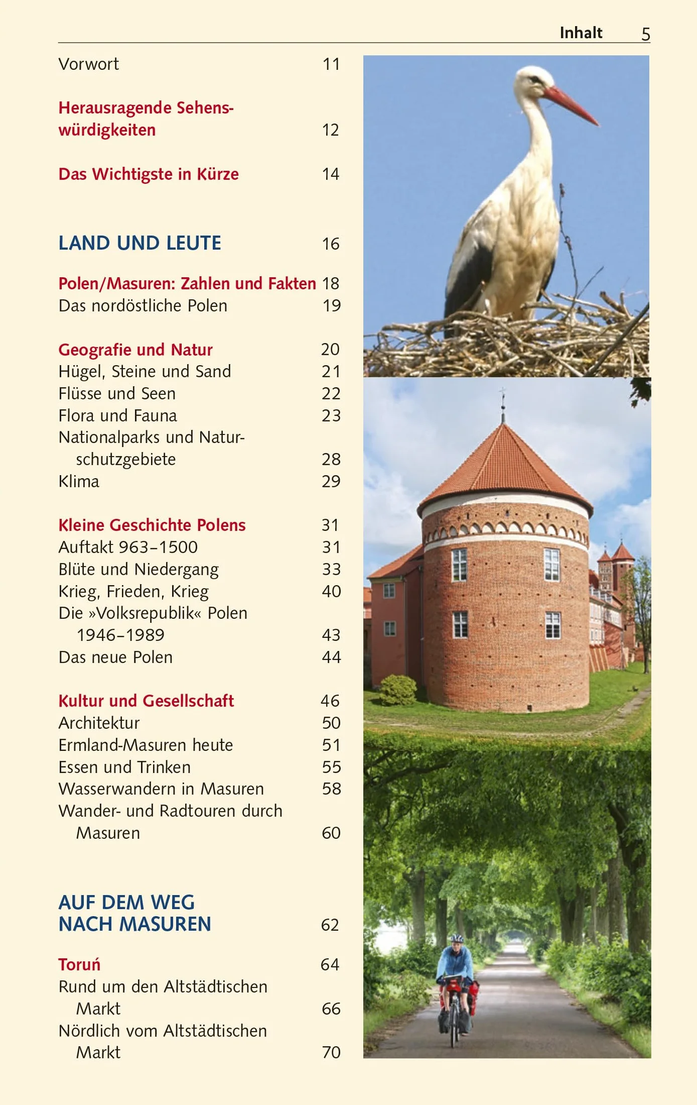 TRESCHER Reiseführer Masuren: Mit Marienburg, Danzig und Thorn