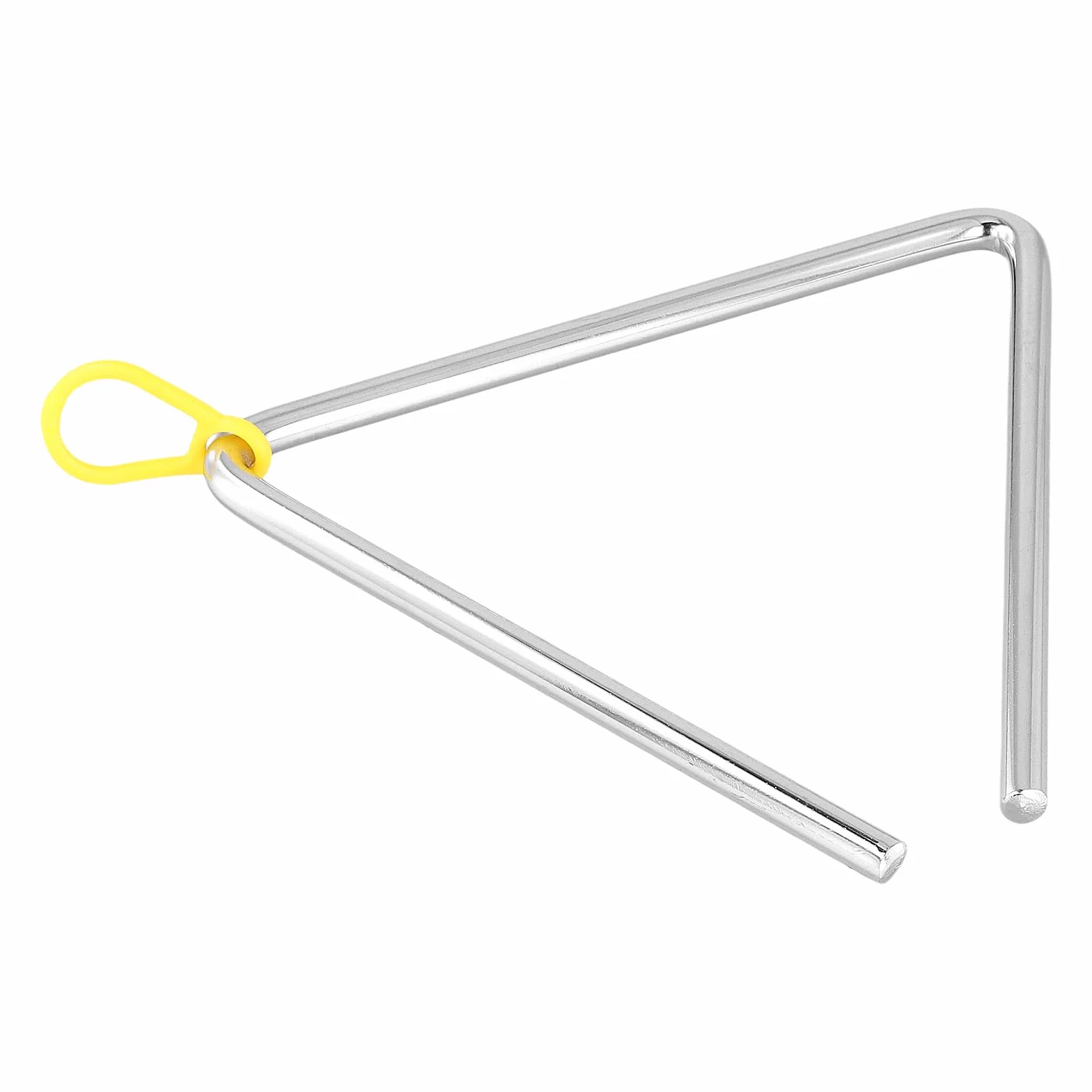 Instrument Muzyczny Trójkąt - 10,5 cm, 15 cm z Pałeczkami, Srebrny