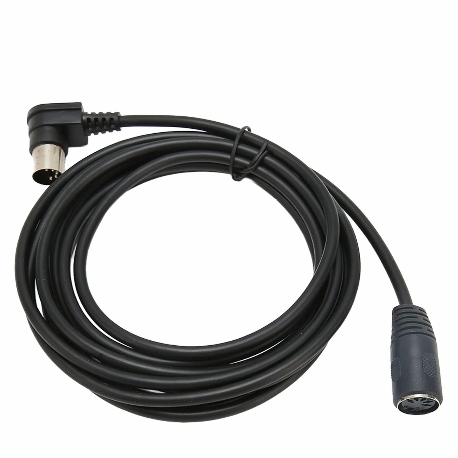 SUNGOOYUE Kabel Przedłużający MIDI DIN 90 Stopni, 5-pinowy Kabel Adapterowy MIDI DIN Męski na żeński z Wytrzymałym Interfejsem do Kontrolerów, Instrumentów, Syntezatorów, Sam
