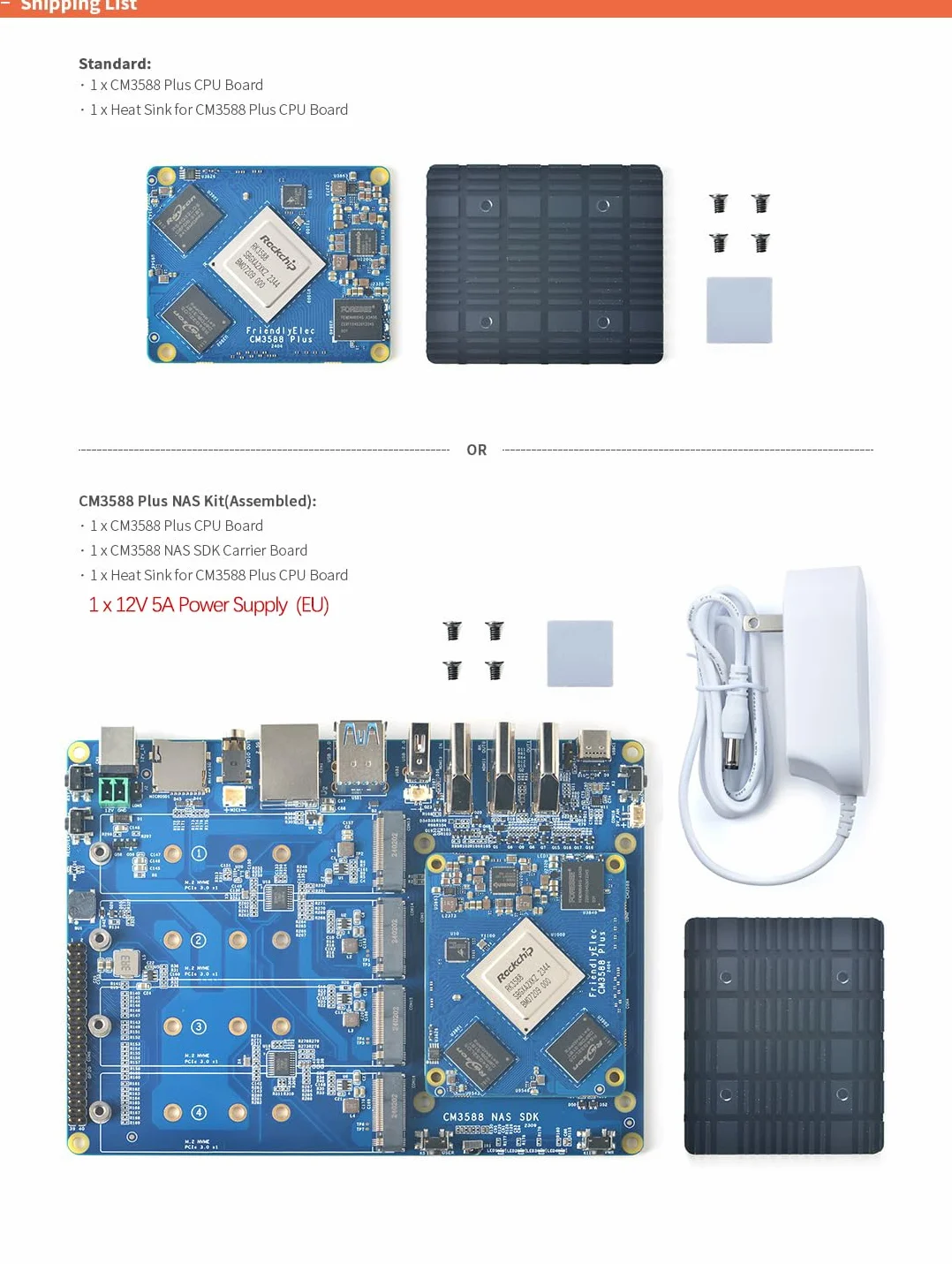 youyeetoo CM3588 Plus Mini NAS platforma, do 8K video, RK3588, OpenMediaVault Fit, 32 GB LPDDR5, 4 x gniazdo M.2 PCIe3.0, rozwiązania NAS, serwer domowy, lokalna pamięć w chmurze (16 G + 64 G NAS)