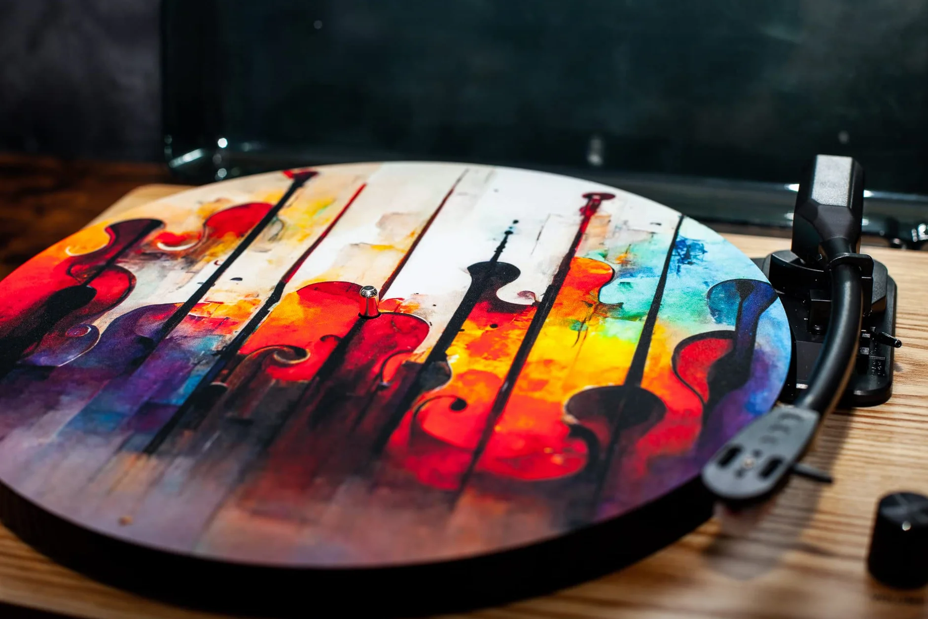 Slipmat - mata do gramofonu z gumy Finesse Instruments - mata do gramofonu 30,5 cm (12')