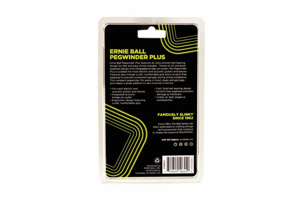 Ernie Ball P09604 Pegwinder Plus