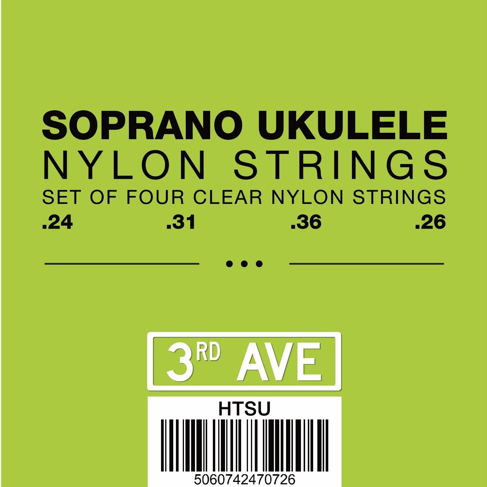 Struny do Ukulele 3rd Avenue Songrano Pojedynczy zestaw