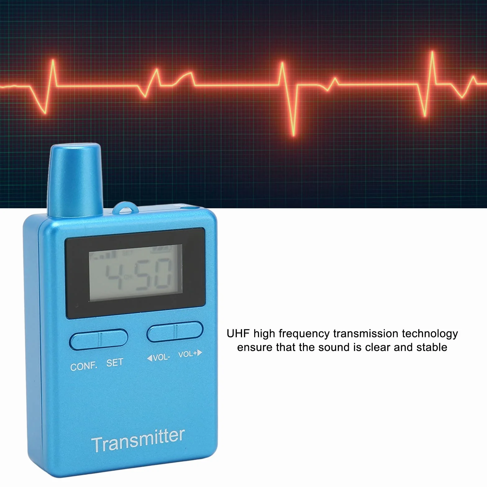 Bezprzewodowy System Przewodnika Turystycznego, 2403-2483MHz HiFi LCD Bezprzewodowy Sprzęt do Tłumaczenia z Wkładkami Dousznymi do Nauczania Szkolenia Konferencyjnego, Redukcja