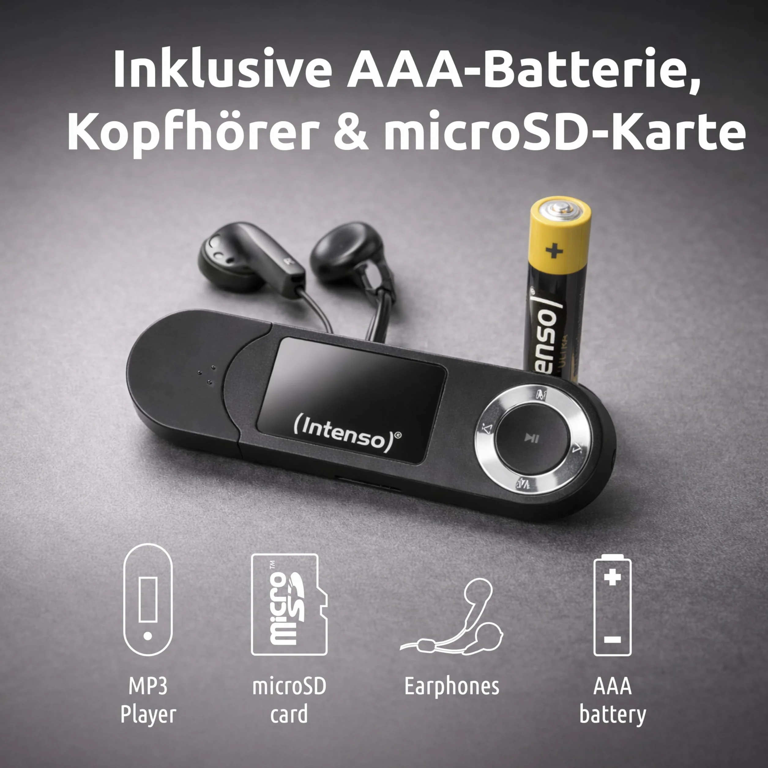 Intenso Odtwarzacz MP3 Music Walker 16 GB, czarny