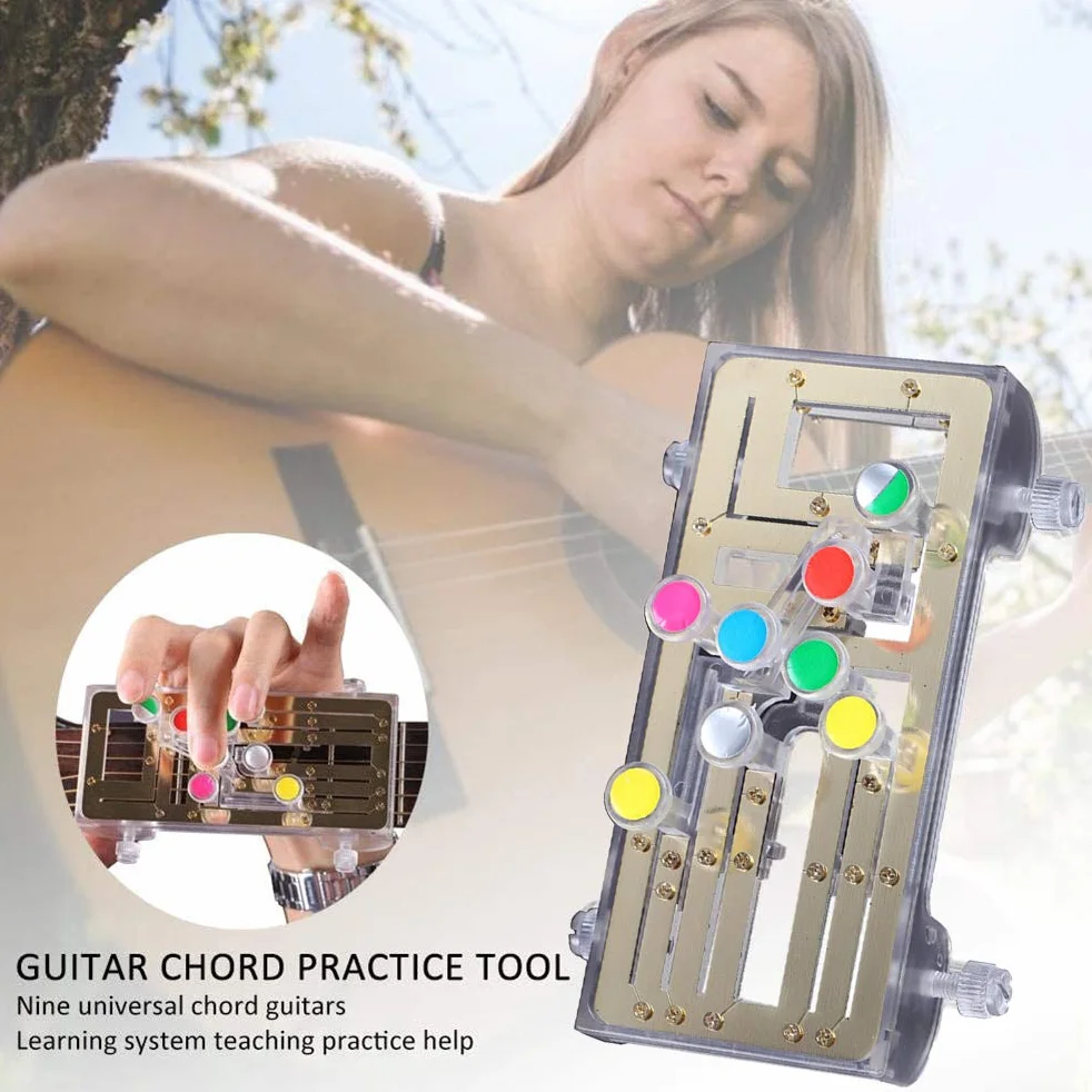 Chord Buddy system uczenia się gitary z klipowym stroikiem chromatycznym i 6 akordami