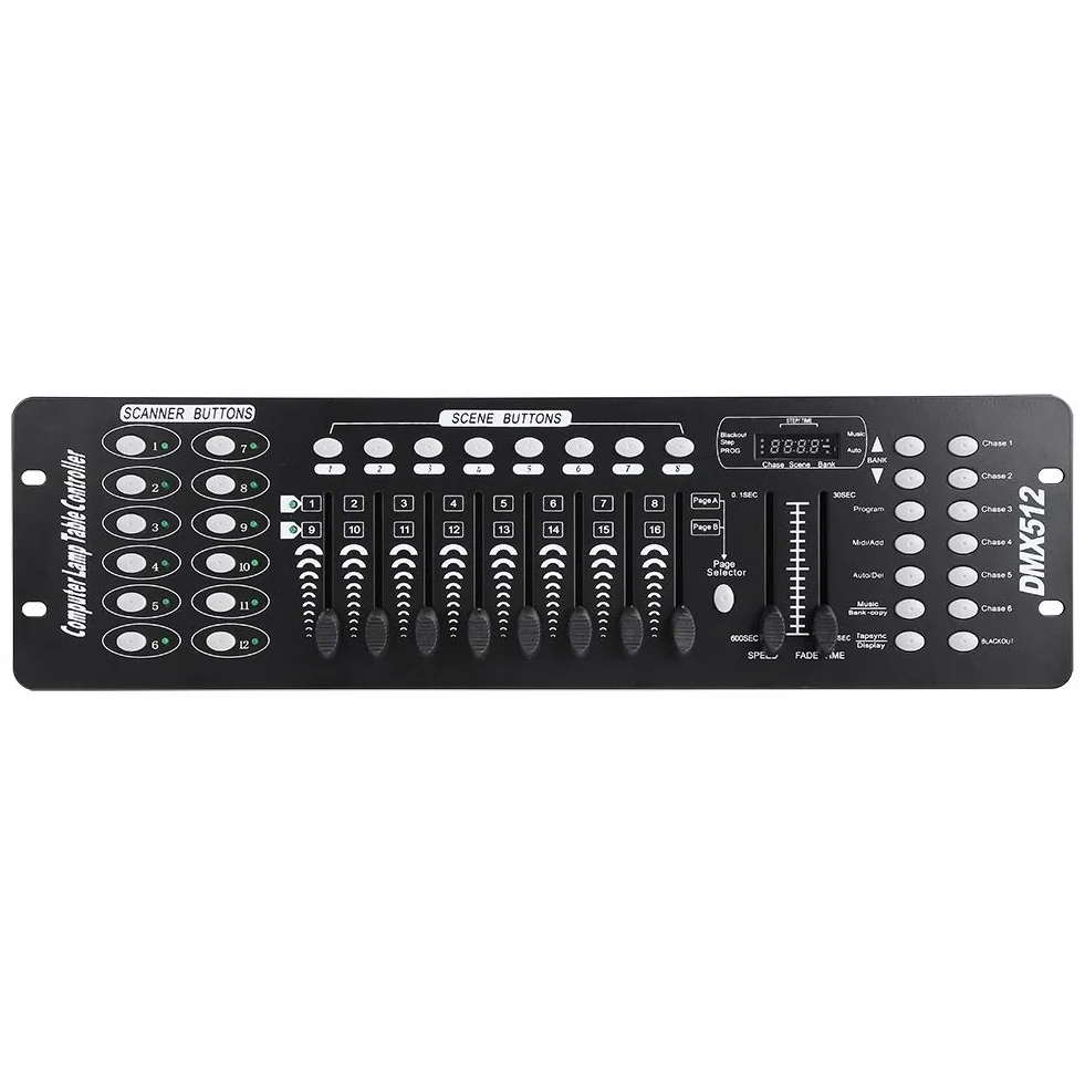 Konsola DMX Światło Sceniczne Kontroler Oświetlenia 192 Kanały 220-240 V Wtyczka UE