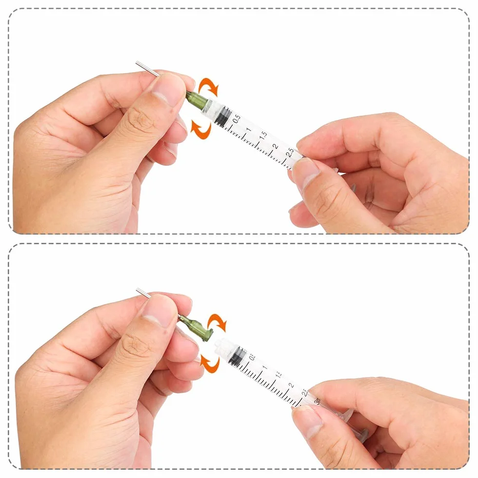 30 małych strzykawek 1 ml, 3 ml, 5 ml, plastikowe strzykawki z nasadką i igłą, strzykawka z tworzywa sztucznego, wielokrotnego użytku, strzykawka dozująca do przemysłu lub karmy dla zwierząt