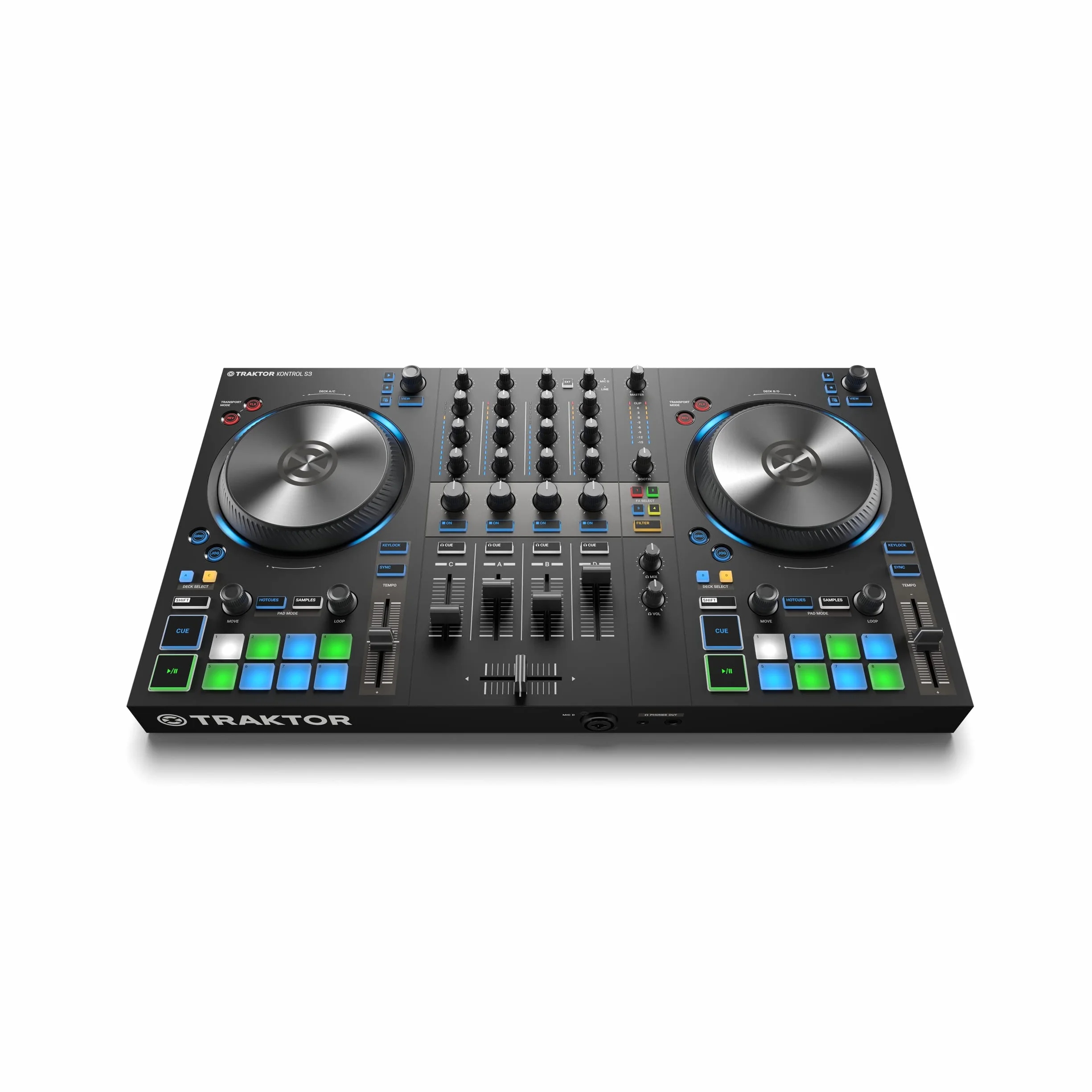 Native Instruments Traktor Kontrol S3 Mikser DJ Czarny 53,34 x 25,4 x 7,62 cm