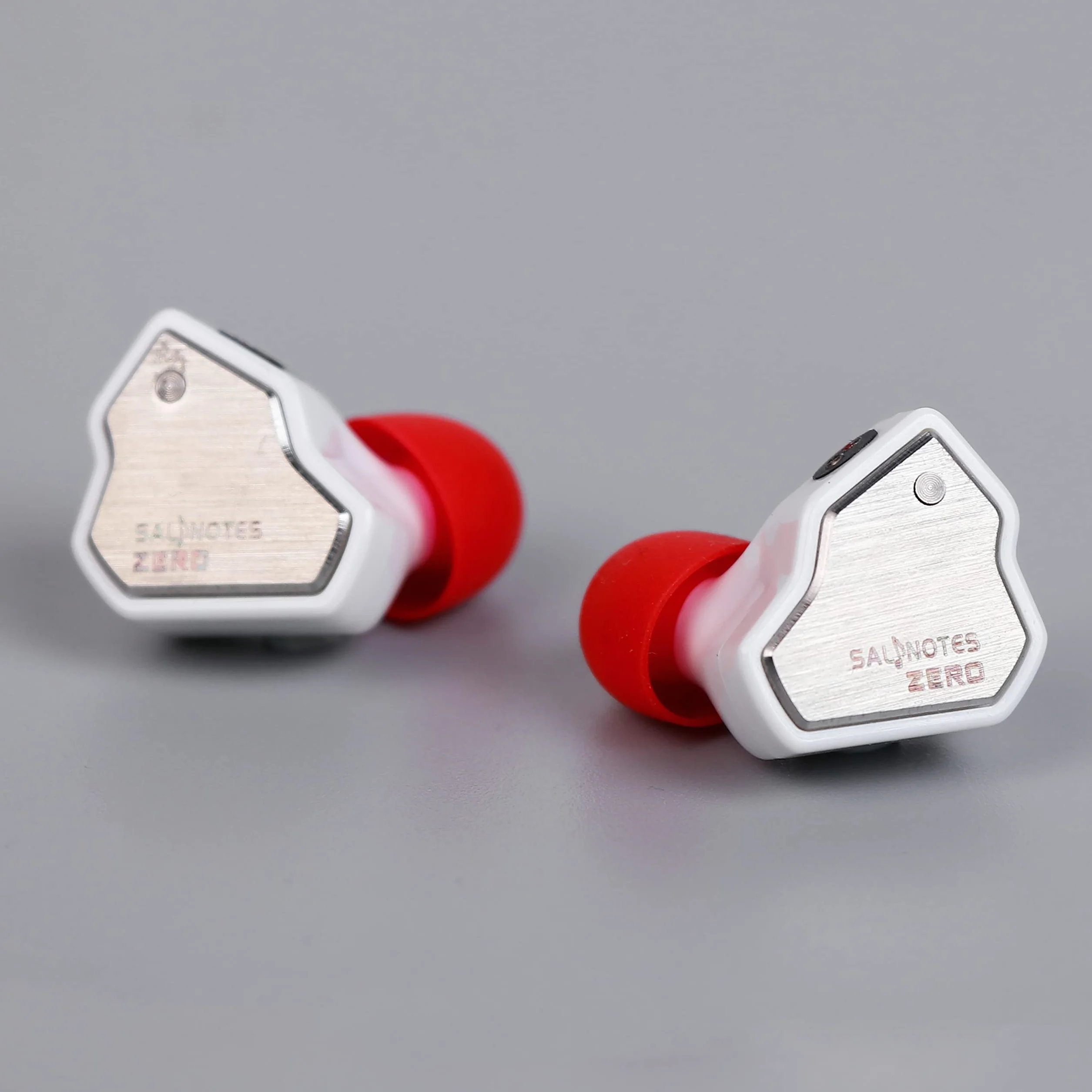 7Hz Salnotes Zero Słuchawki douszne Hi-Fi IEM 10 mm, membrana kompozytowa, stal nierdzewna, kabel OFC 2-pin, biały