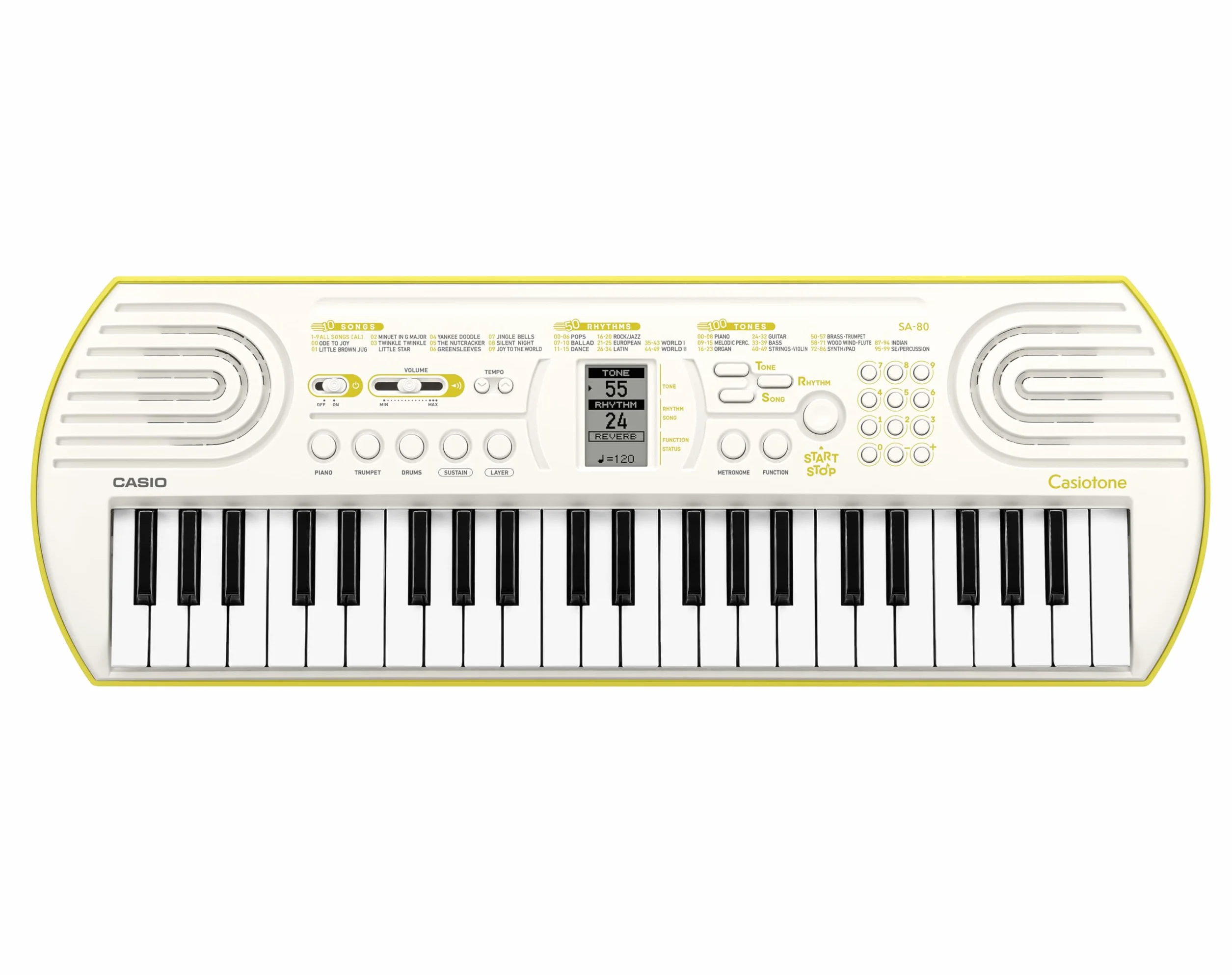 Casio SA-80 Keyboard biało-zielony