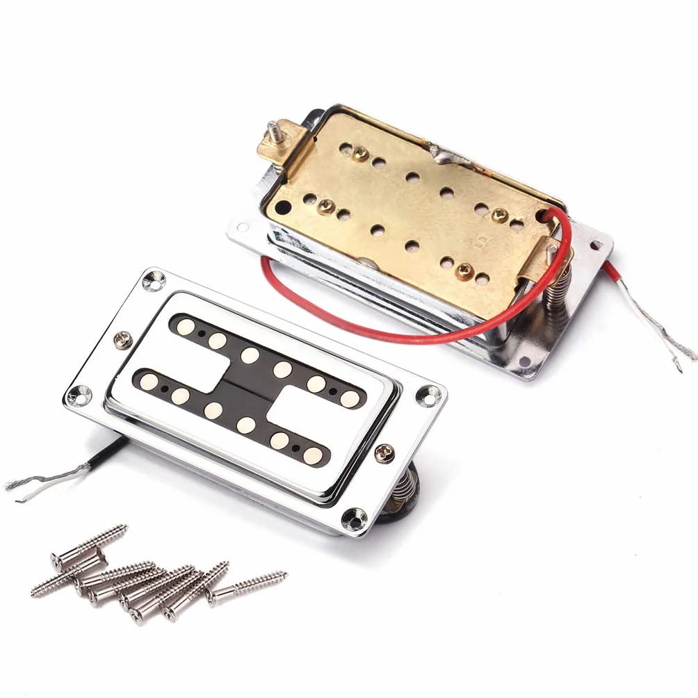 Alnicov 2 szt. Uszczelnione przetworniki Humbucker do gitary, podwójna cewka dla elektrycznych gitar LP z śrubami montażowymi