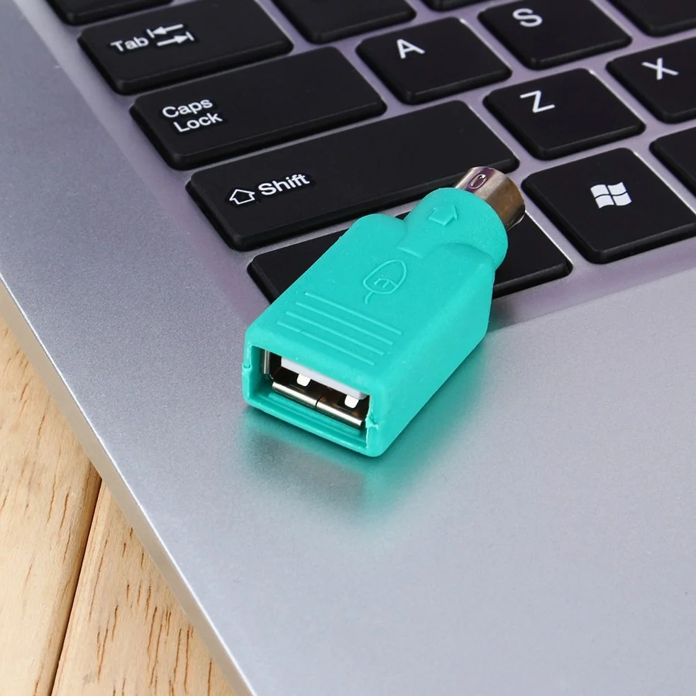 VGEBY Adapter USB żeński na PS2 męski wymienny konwerter USB dla klawiatury i myszy