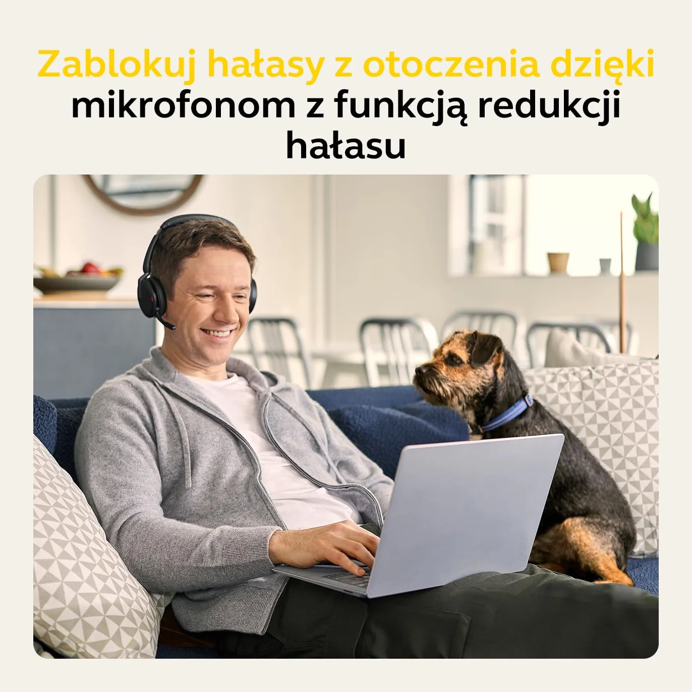 Jabra Evolve2 65 Flex zestaw słuchawkowy stereo z Bluetooth, bezprzewodowa podkładka ładująca, technologia Jabra ClearVoice z redukcją szumów i hybrydowa ANC, współpracuje ze wszystkimi wiodącymi