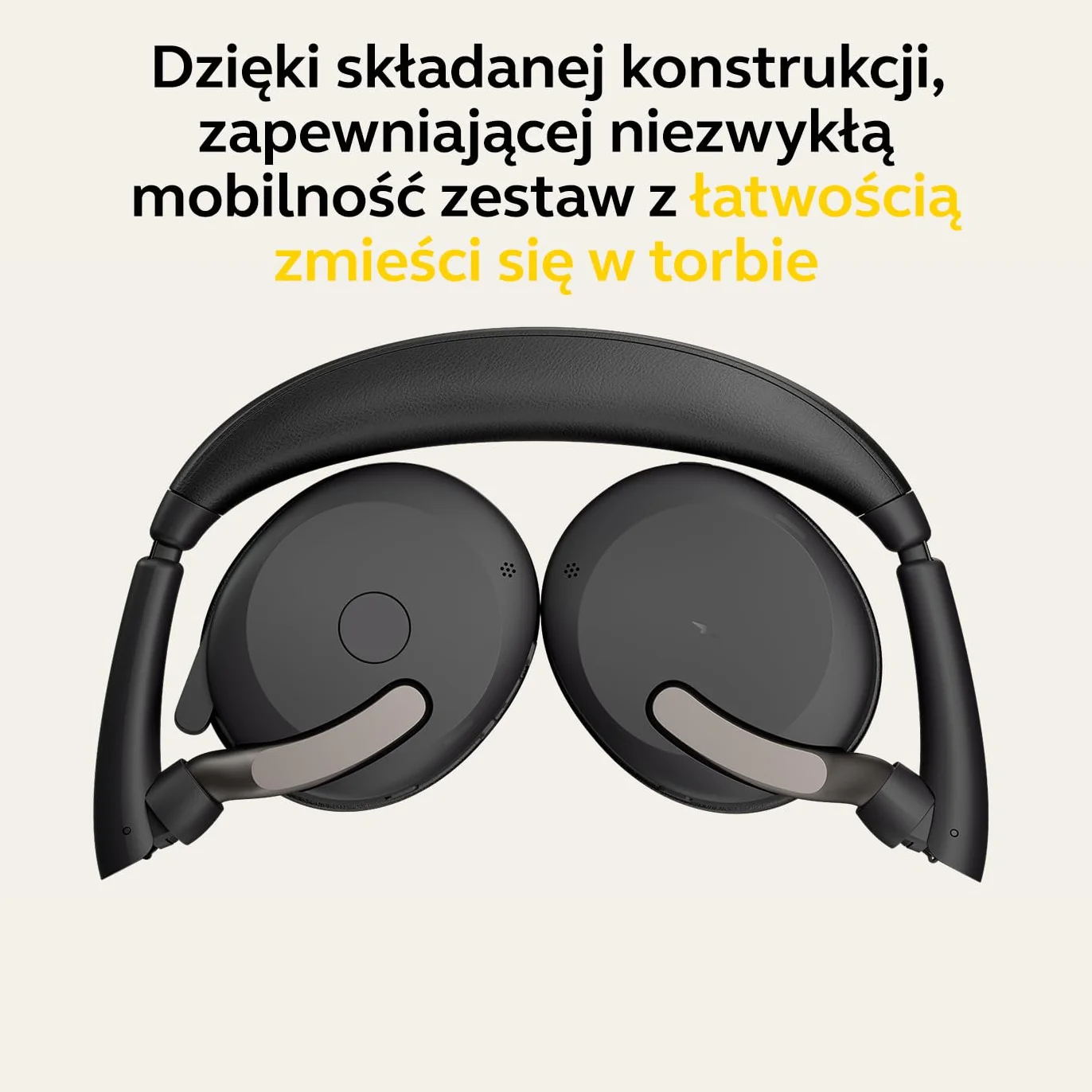 Jabra Evolve2 65 Flex zestaw słuchawkowy stereo z Bluetooth, bezprzewodowa podkładka ładująca, technologia Jabra ClearVoice z redukcją szumów i hybrydowa ANC, współpracuje ze wszystkimi wiodącymi