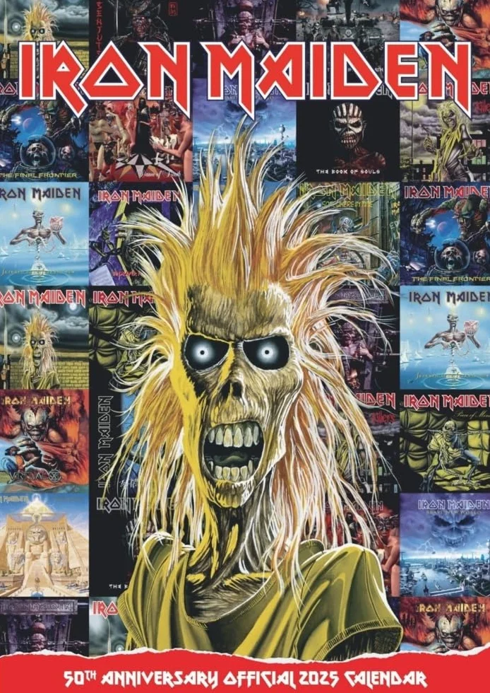 Iron Maiden Posterkalender 2025: Das war Ein Jahr mit Edward the Head für alle Fans der New Wave of British Heavy Metal. Wandkalender. 29,7 x 42 cm. Hochformat