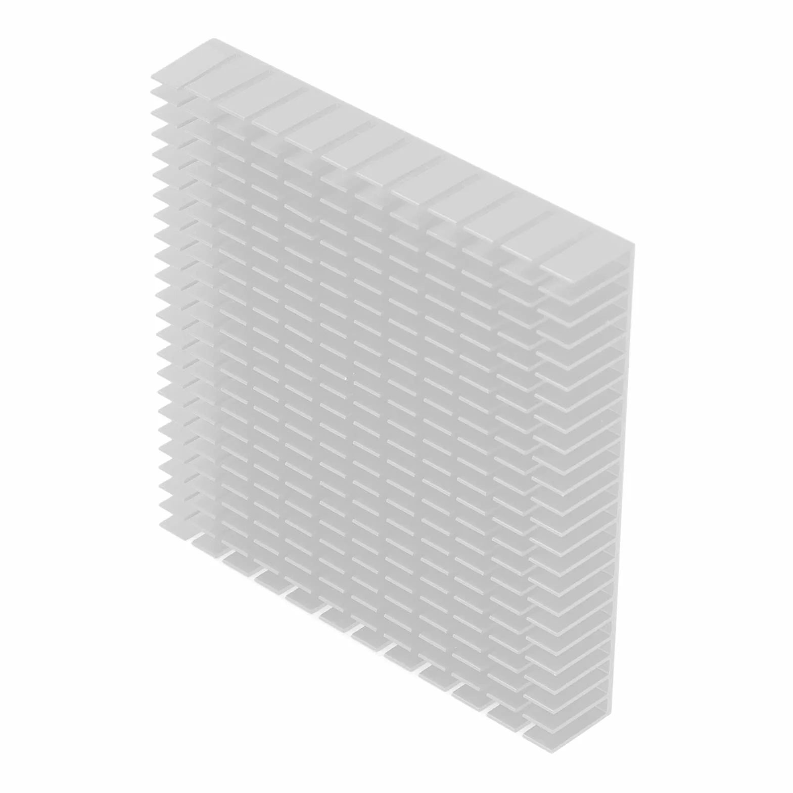 Aluminiowy radiator, uniwersalny mini 120 mm x 120 mm x 20 mm, moduł radiatora High Power do urządzeń półprzewodnikowych do CPU (biały)