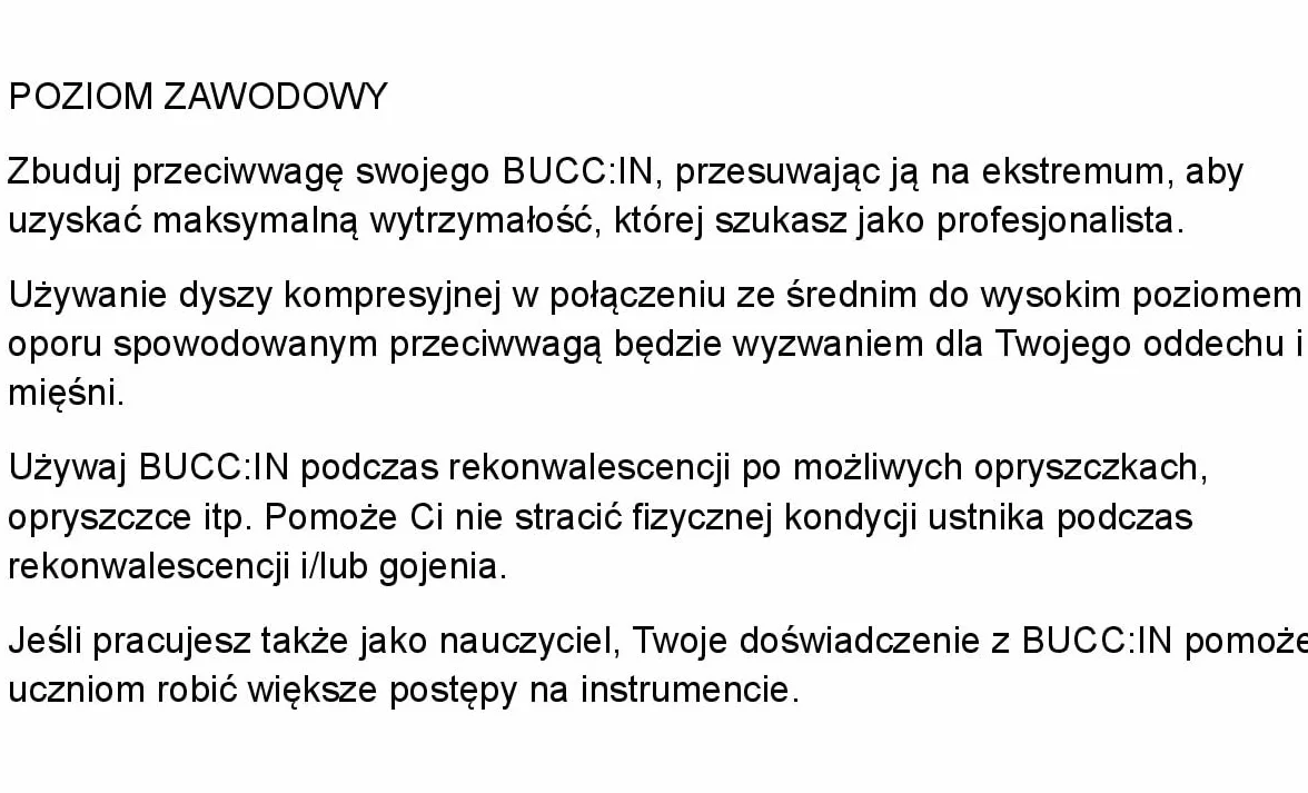 BUCC:IN. Trenażer mięśni i oddychania