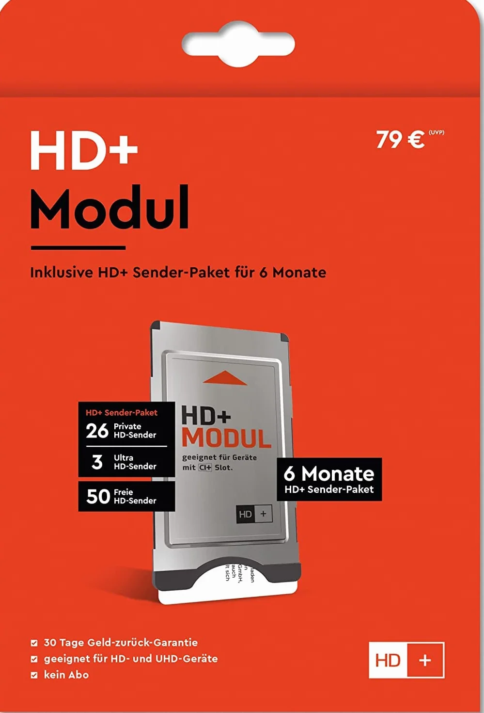 HD Plus CI+ moduł SAT incl. 6 Monate kostenlosen HD+ Empfang