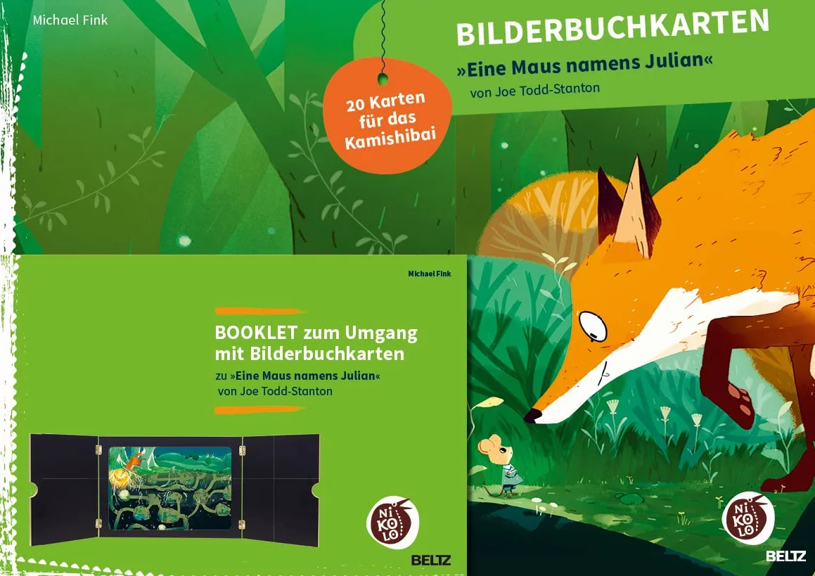 Bilderbuchkarten 'Eine Maus namens Julian' von Joe Todd-Stanton: 20 Karten für das Kamishibai