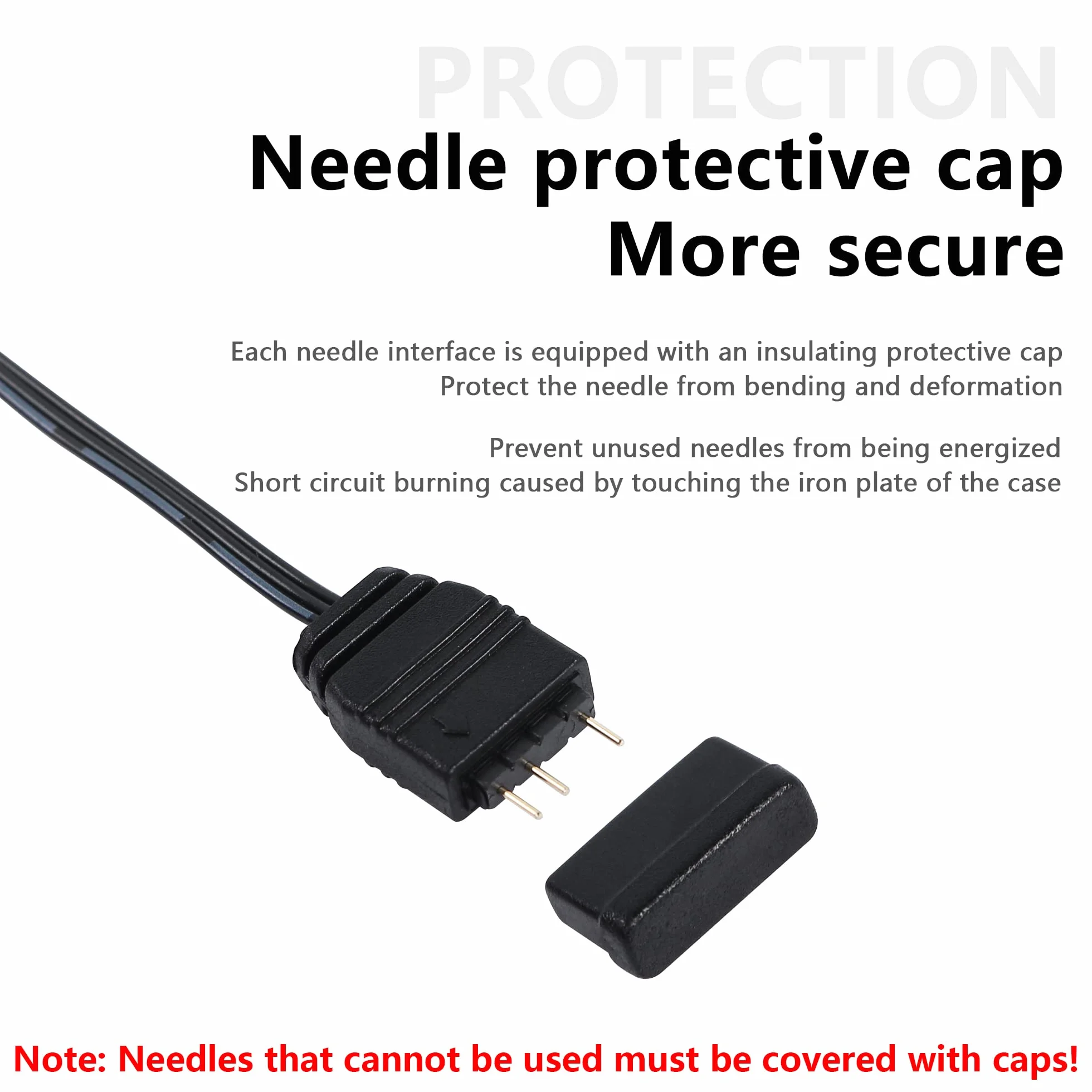 CERRXIAN 3 SZTUK 5V 3PIN ARGB Splitter Cable, 1 żeński do 2 portów męskich HUB Extension Connector Cable do taśm LED i wentylatorów ARGB