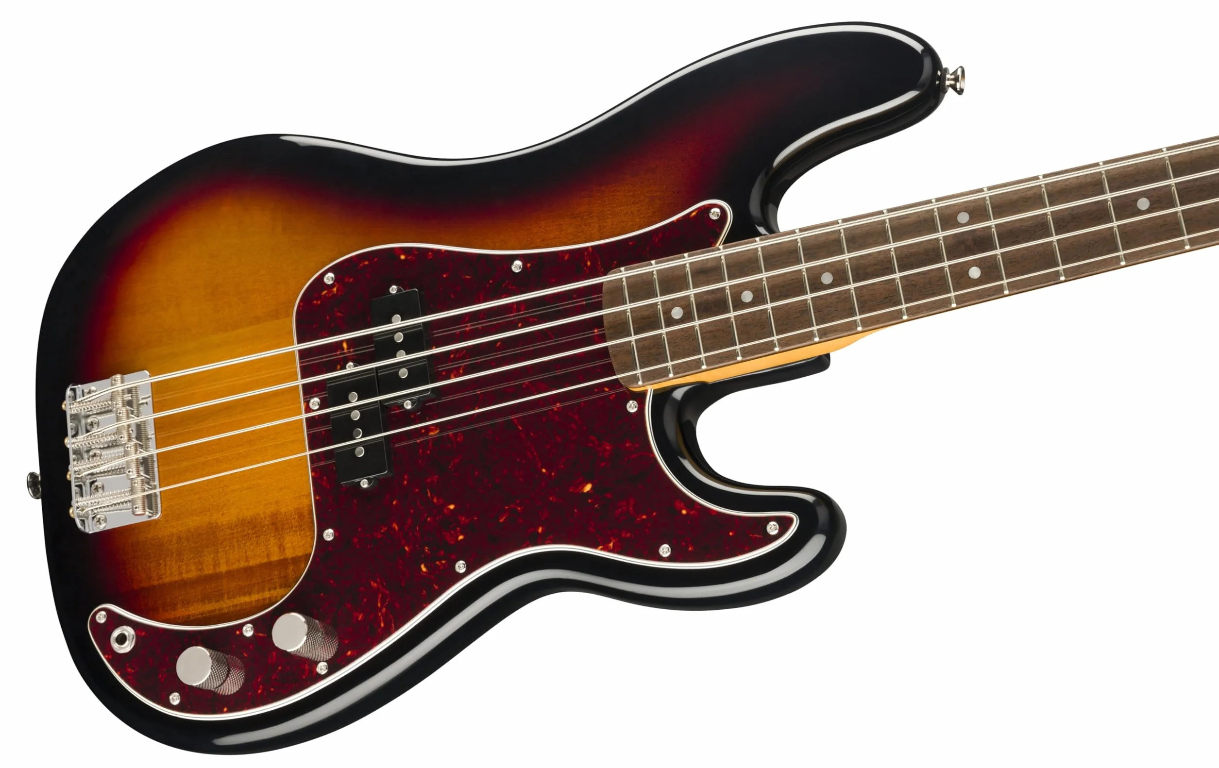 Squier firmy Fender Classic Vibe 60. precyzyjny bas, Laurel Precision Bass, normalny rozmiar, Sunburst, w 3 kolorach