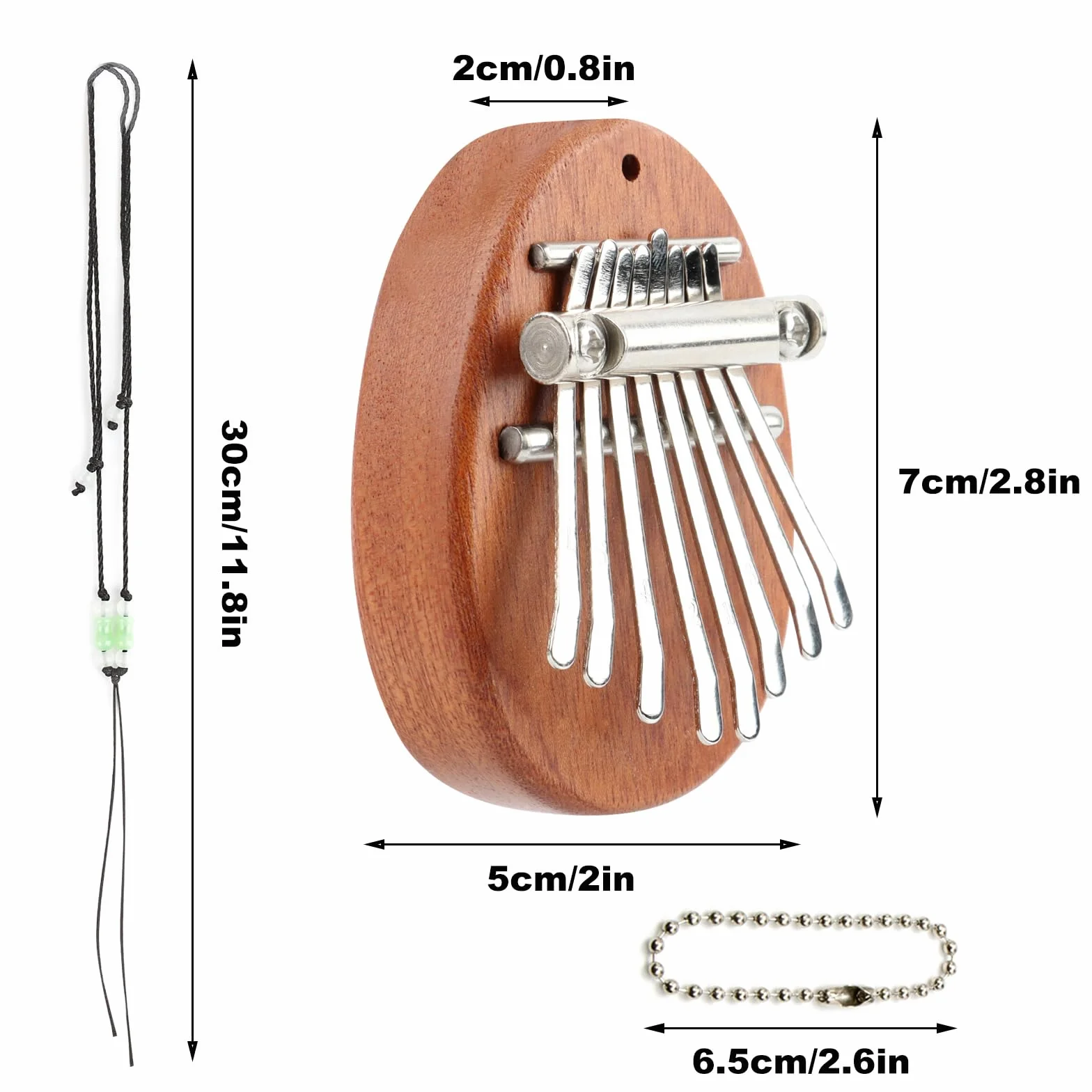 Mini kalimba, 8 klawiszy kalimba Thumb Piano, pianino kalimba, przenośne, mini kalimba dla dzieci, mini kalimba pianino na kciuk, dla początkujących dzieci