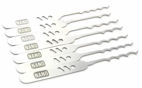 Dangerfield Zestaw do otwierania Nano Lock - zestaw szpiegowski - specjalistyczne wytrychy do grabienia - kieszonkowe - EDC do szybkiego, ukrytego grabienia