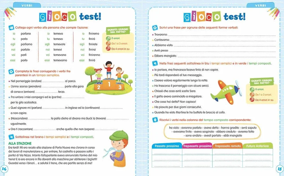 Imparo i verbi. Tante attività e giochi per non sbagliare più! Ediz. a colori