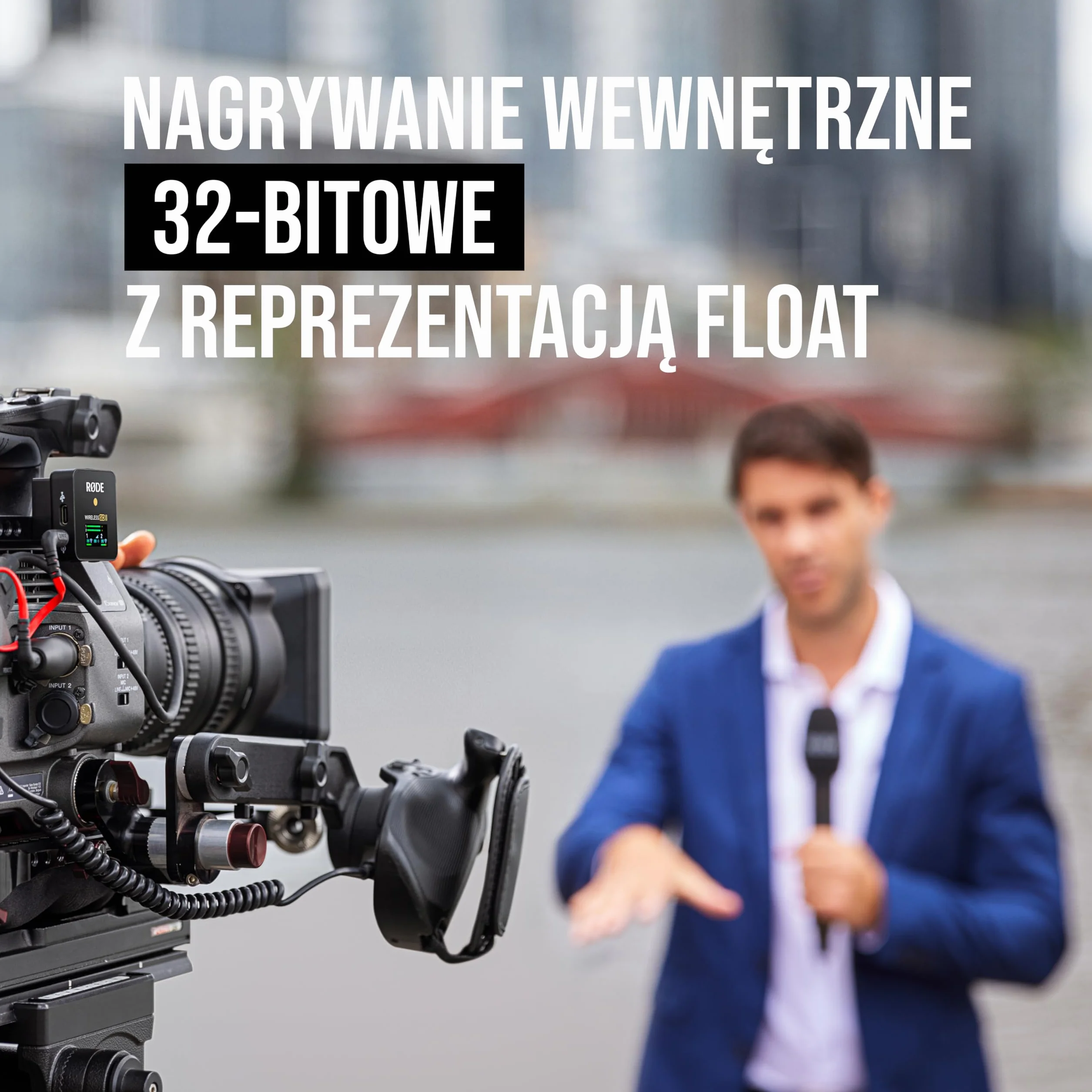 RØDE Interview PRO Bezprzewodowy mikrofon ręczny z kondensatorem klasy broadcast i nagrywaniem 32-bit Float