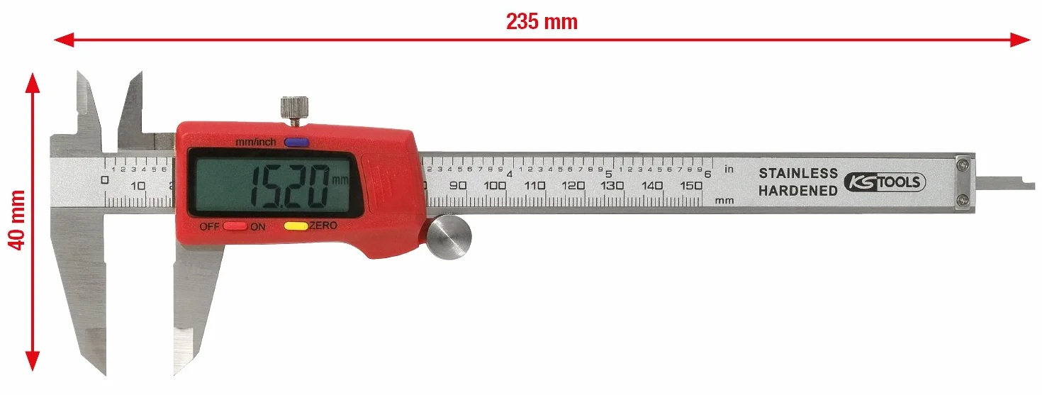 KS Tools 300.0532 Suwmiarka cyfrowa 0-150 mm