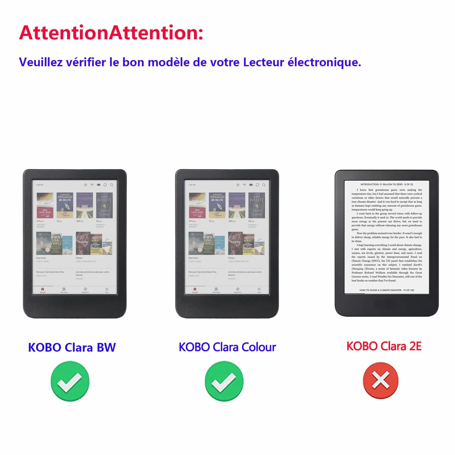 Odporne na wstrząsy etui do KOBO Clara Colour - Etui KOBO Clara BW 6" czytnik e-booków ze składanym stojakiem ochronnym (czarny)