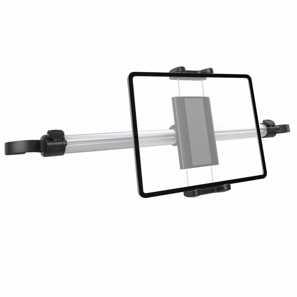 4-13" uchwyt na tablet i przełącznik do samochodu,stabilny i bezpieczny między zagłówkami,iPada, uchwyt samochodowy na środkowy tablet,pasuje do iPad Mini Air, iPad Pro 12.9 11..