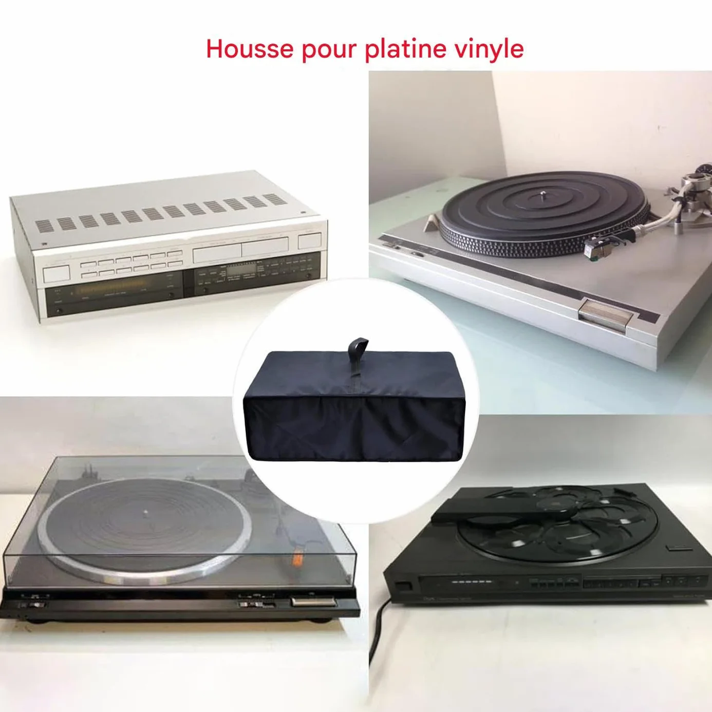 Pokrowiec na gramofon | Wodoodporny pokrowiec na gramofon | Ochrona z tkaniny Oxford do kolekcjonerskiego sprzętu muzycznego do kawiarni, restauracji, biblioteki i domu