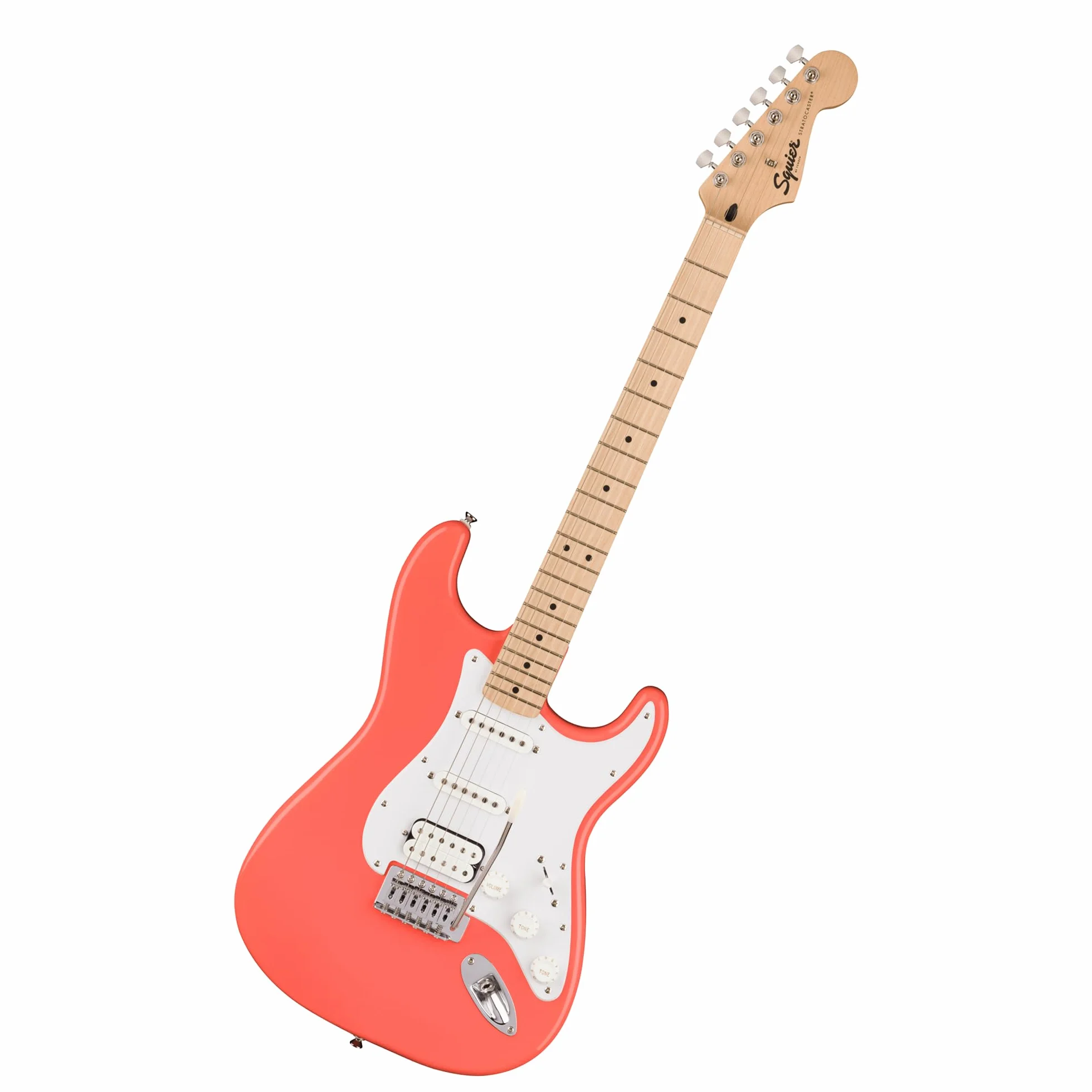 Squier Stratocaster HSS MN Tahitian Coral - gitara elektryczna