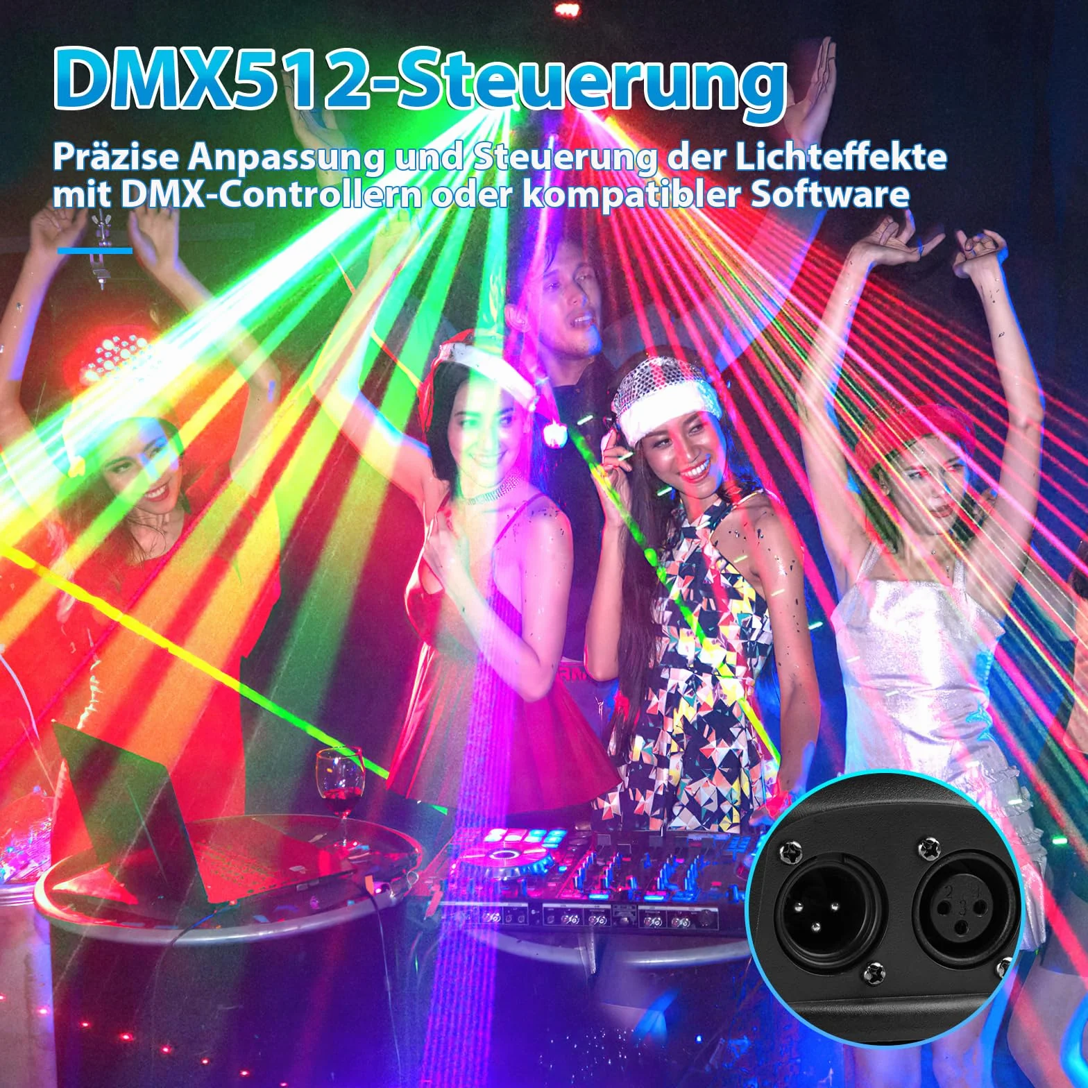 Światło dyskotekowe, światło imprezowe, ruchoma głowica T100, projektor DJ ze światłem LED RGB sterowany muzyką, oświetlenie dyskotekowe DJ, reflektor z efektem DMX, do KTV, spotkań rodzinnych, ślubu