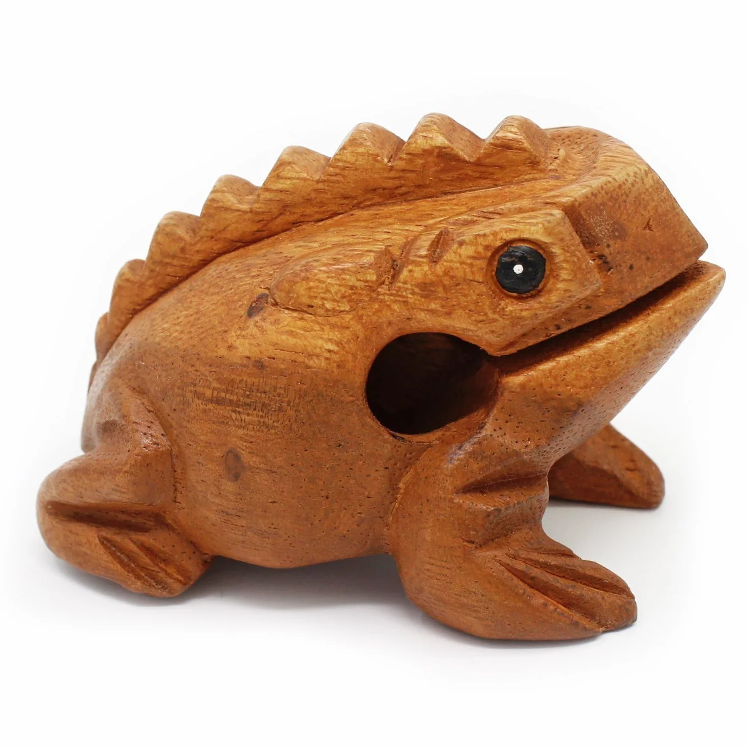 Drewniany instrument muzyczny żaba Croaking Güiro perkusyjny dla dorosłych