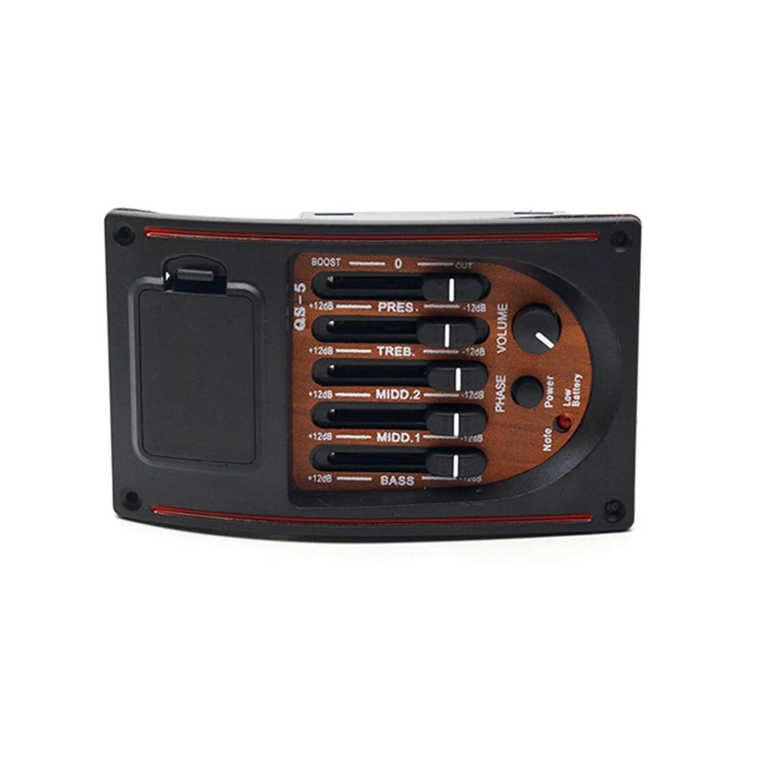 12 Zestaw 5 Pasmo Przedwzmacniacza Gitary Akustycznej Eq. Wyrównawczy Tuner Pickup Pickup Piezo Dla Klasycznej Gitary Ludowej Przetworniki gitarowe (Color : Without endpin cover)