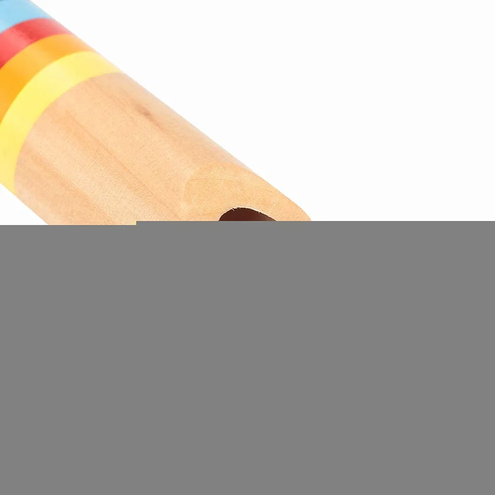 RiToEasysports Drewniany Fipple Piccolo, Edukacyjny Drewniany Flet Instrument Zabawka Dla Dzieci