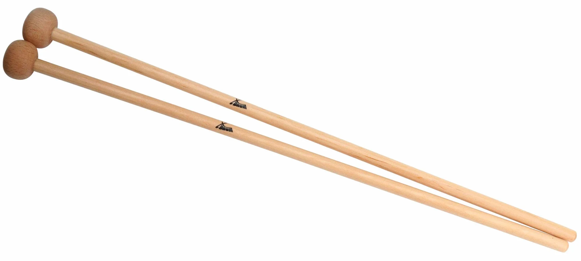 XDrum MG4 pałeczki do gry w dwoje (dostawa w parze, perkusja, drewno klonowe, długość całkowita: 38 cm, średnica główki: 2,6 cm)