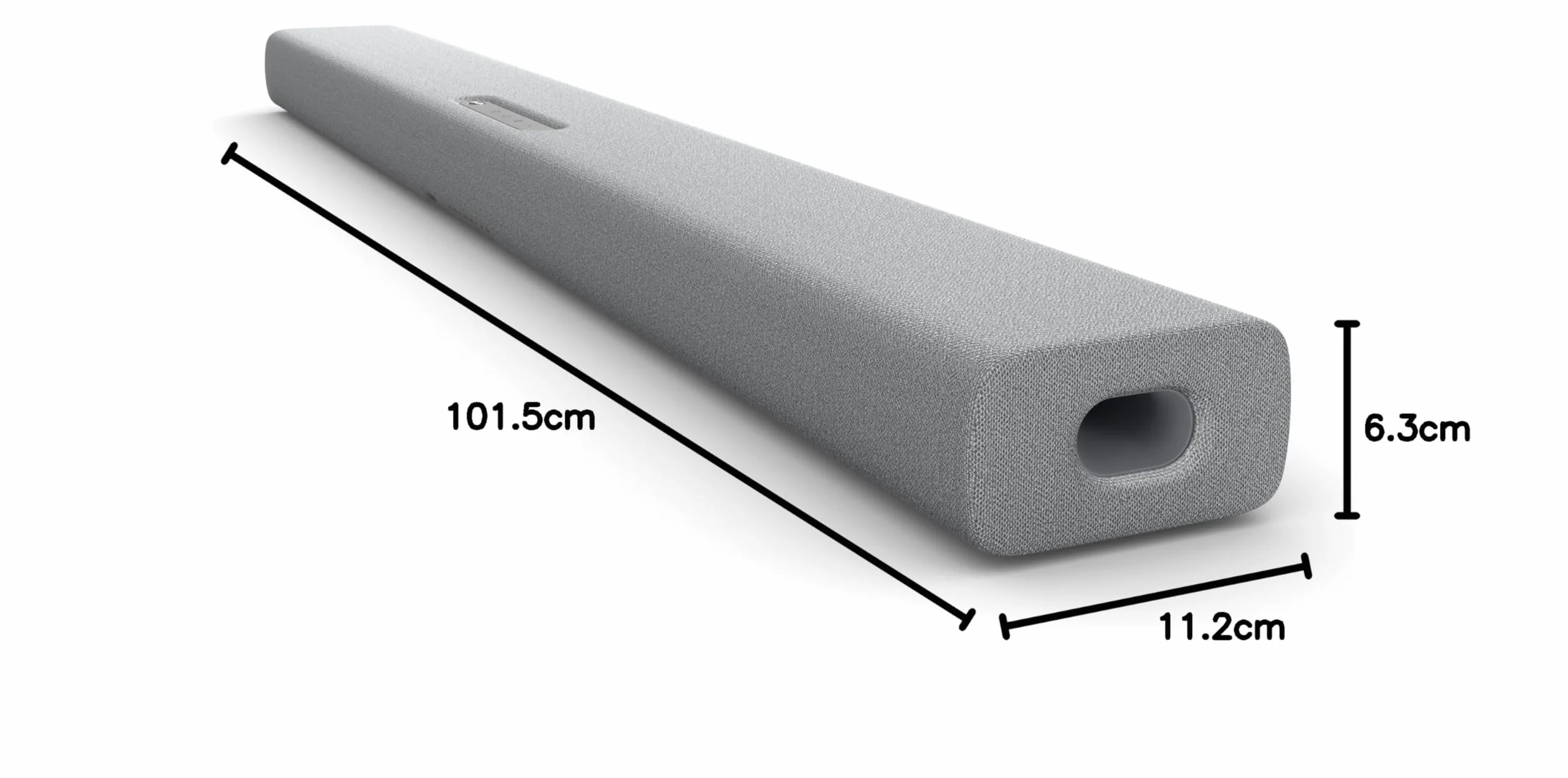 Yamaha TRUE X BAR 40A Soundbar głośnik telewizyjny z wbudowanym Dolby Atmos, subwooferem i Alexa, jasnoszary